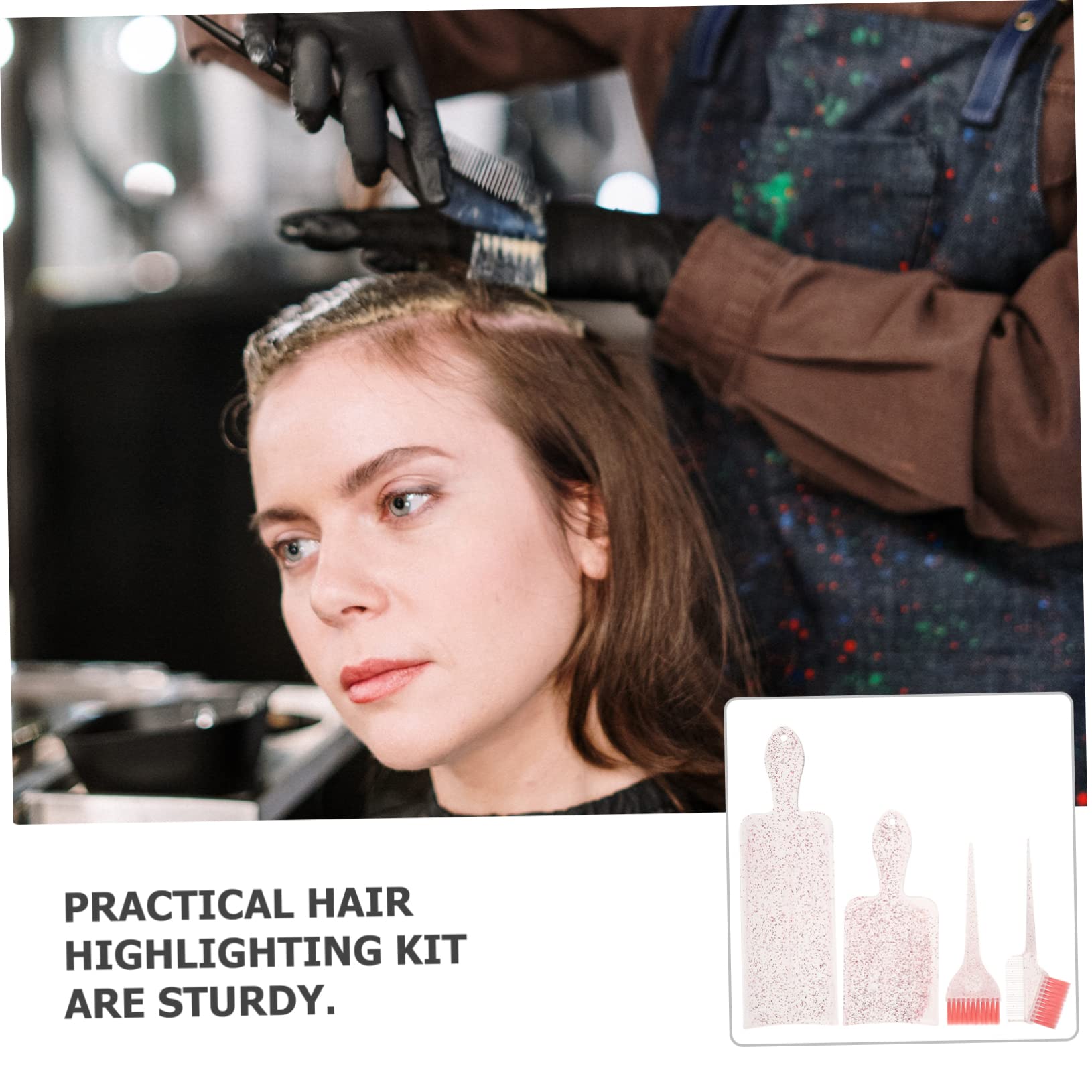 Didiseaon Hair Dyeing Tool Kit Comb Brush Paddle Highlighting Kit Essential for Styling