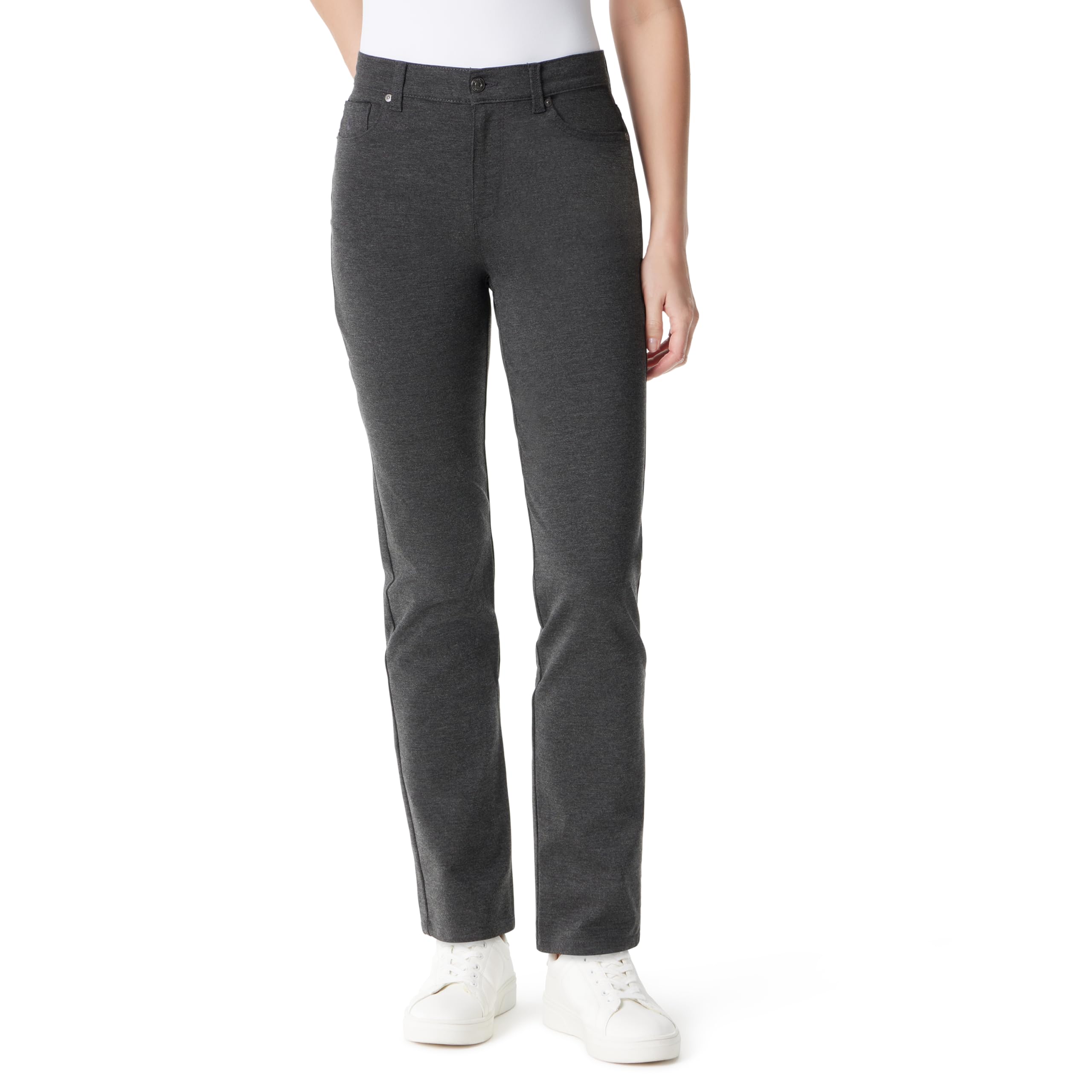 Gloria Vanderbilt Women's Amanda Ponte High Rise Knit Pant Standard