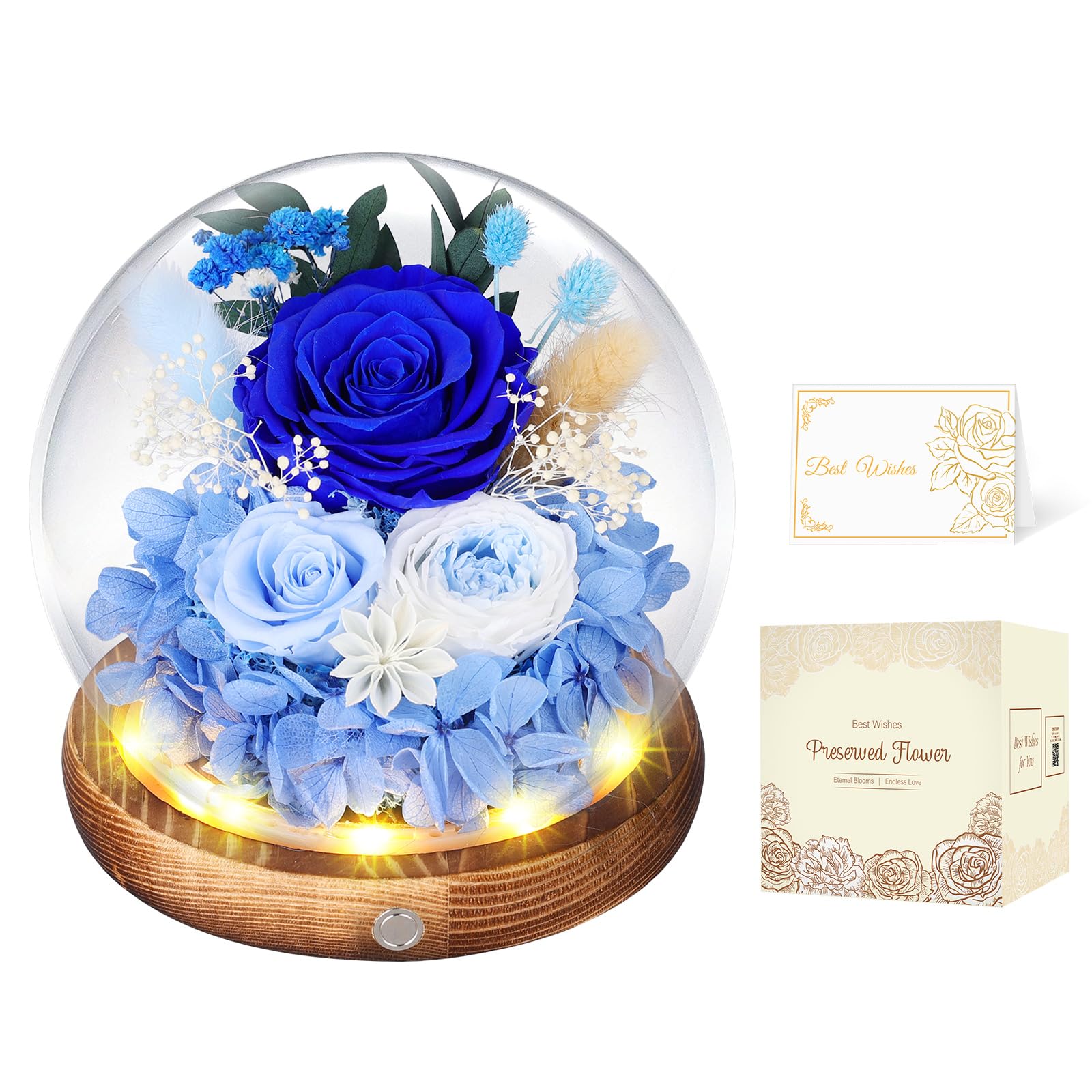 MAMAMIKO Konservierte Blumen Geschenke Für Frauen, Freunde, Freund, Familie, Mutter