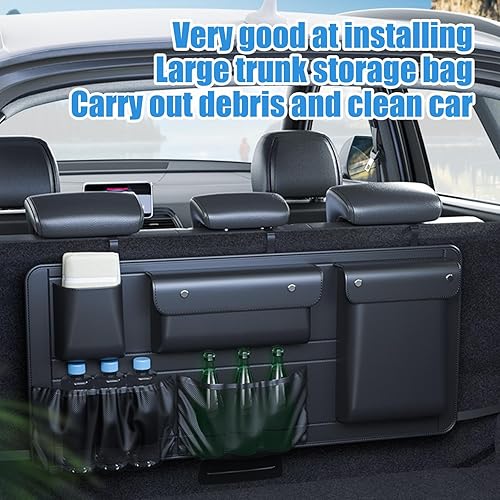 Miniatura 3 de Car Trunk Storage - Space-Saving Magnetic Large Capacity - Vehicle Cargo Holder Seat Storage Bag  for Grocery Cargo Gear Tool Travel Camping