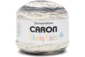 Chunky Caron Macchiato Cakes Self Striping Yarn (Rice Pudding)