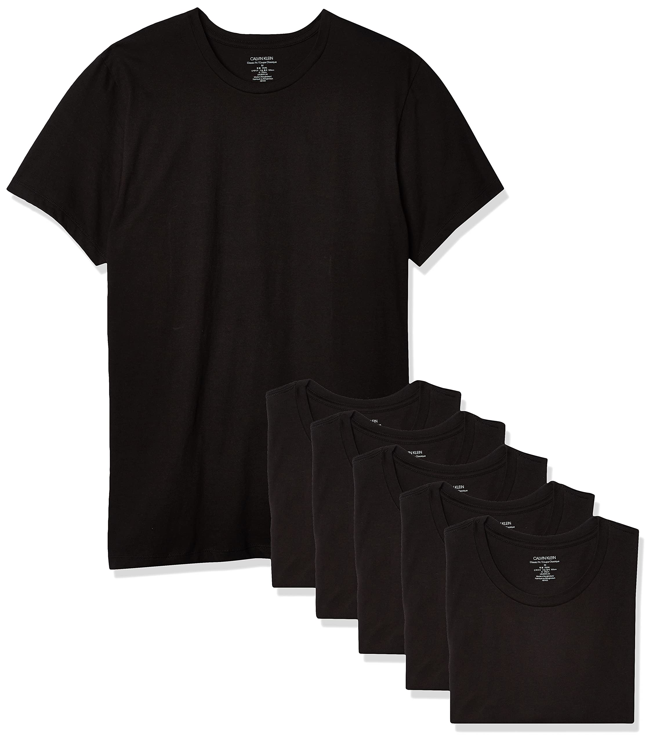 Men's Cotton Stretch Multipack Crew Neck T-Shirts