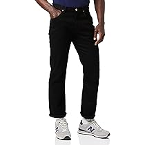 Lee Uomo Brooklyn Straight Jeans, Nero (Clean Black), 30W ,  34L