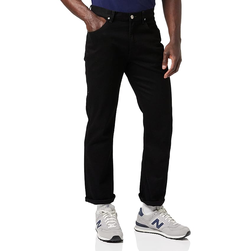 Lee Uomo Brooklyn Straight Jeans, Nero (Clean Black), 30W / 34L