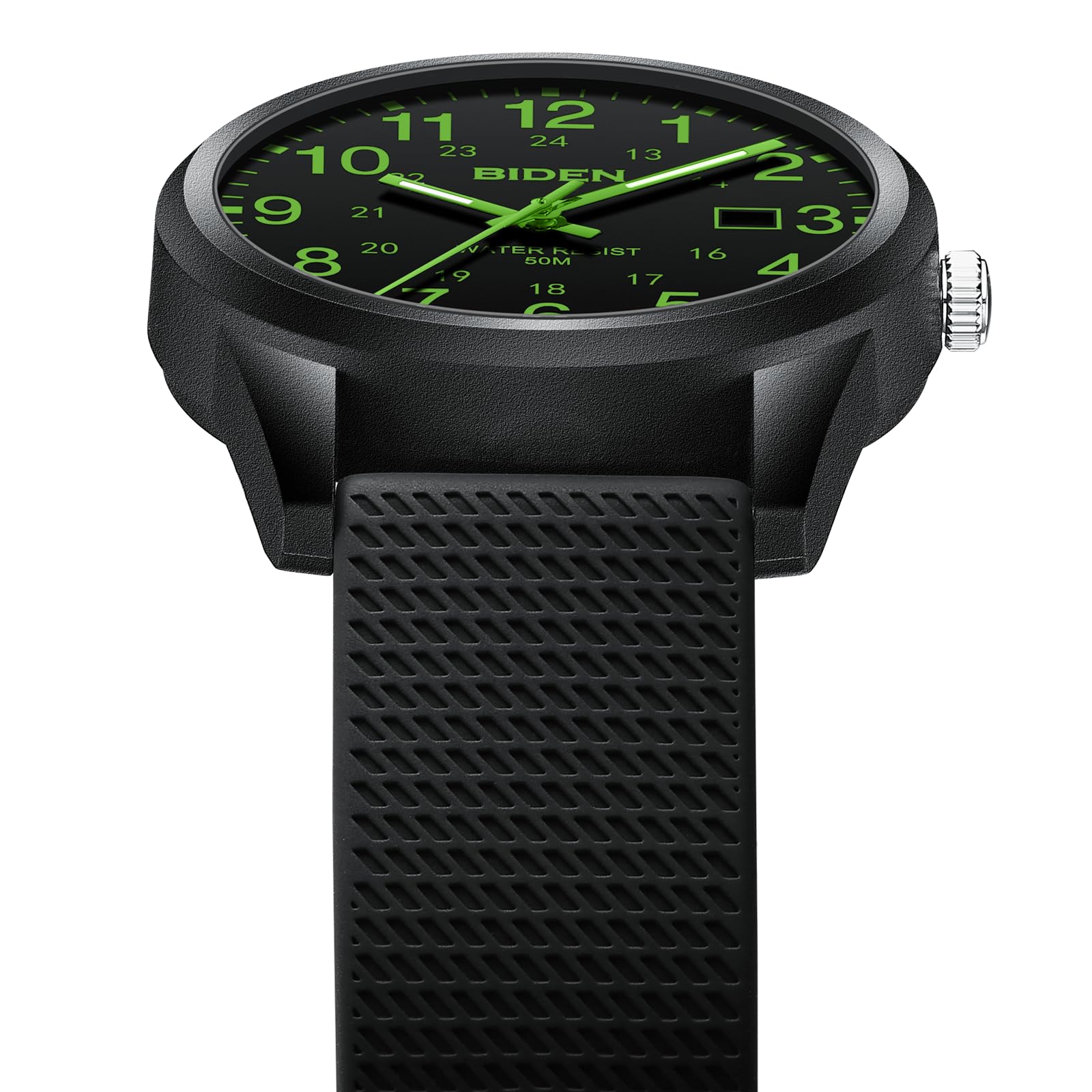 LN LENQIN Mens Watches Analog Quartz Sports Unisex 30M Waterproof Nurse Watch for Men Women Medical Professionals Military Time with Second Hand Glowing Easy to Read Dial