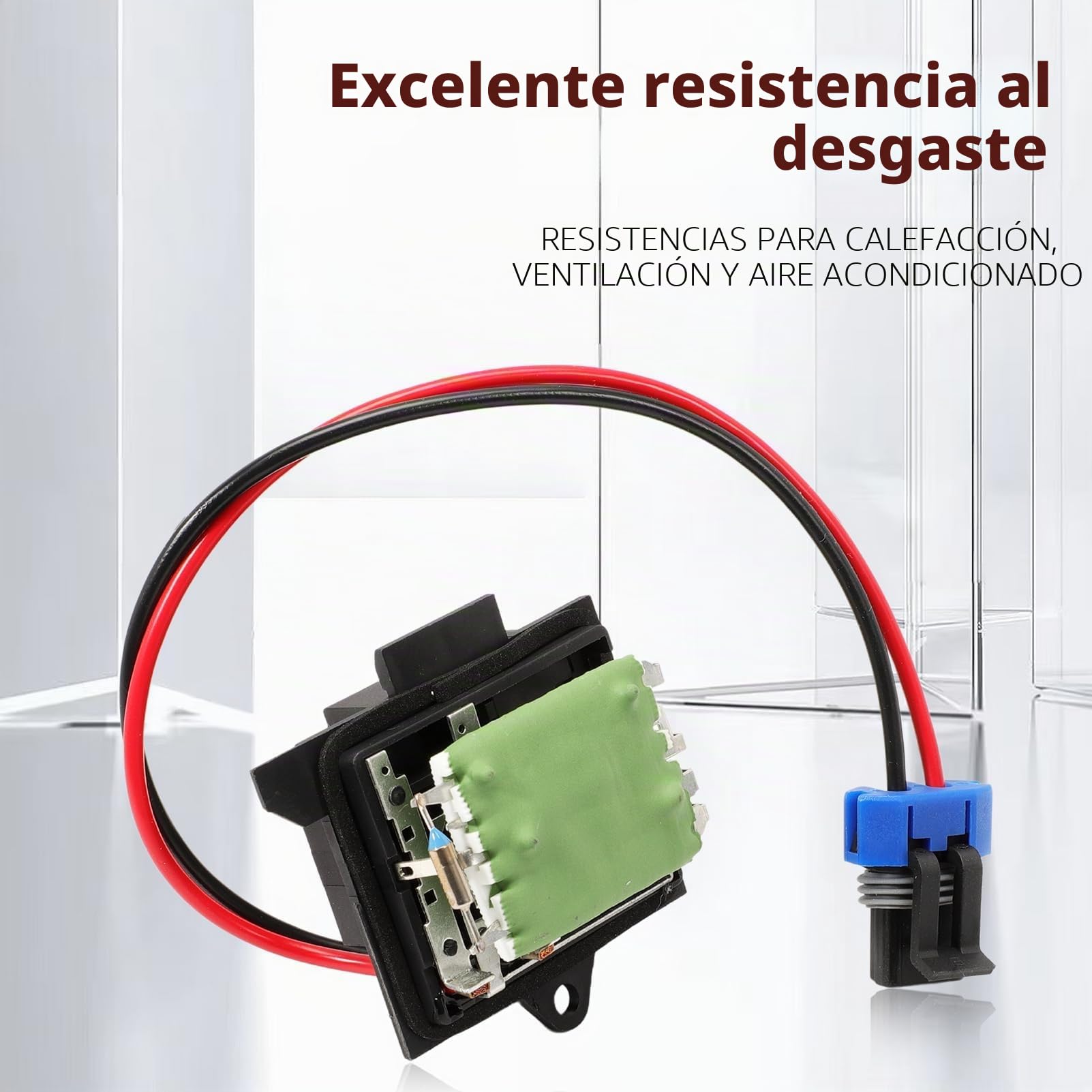 Resistencia calefacción para Clio 2 (MK2)1998-2005 Resistencia calefactora Ventilación Aire acondicionado Habitáculo 7701045553 Módulo resistencia calefactora CLIO II