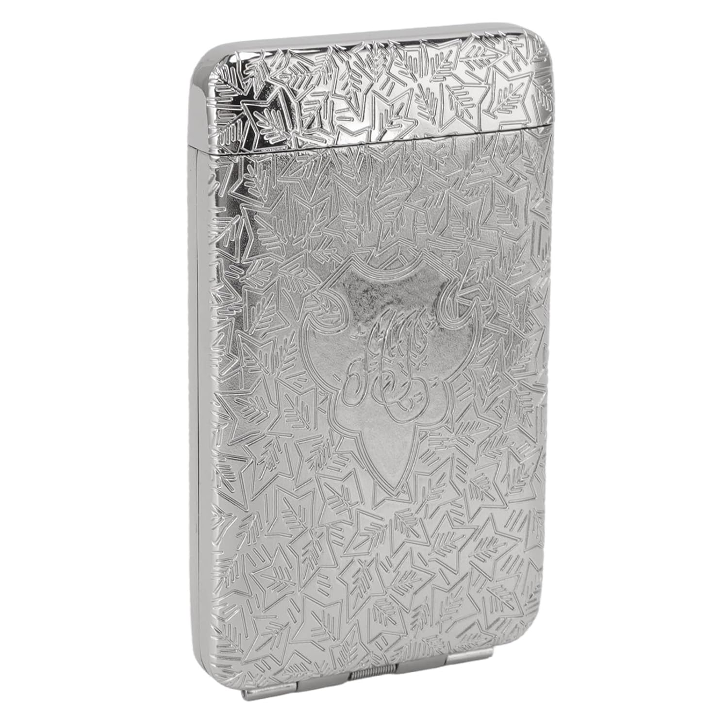 Cigarette Box, Cigarette Storage Box Elastic Band Zinc Alloy Portable