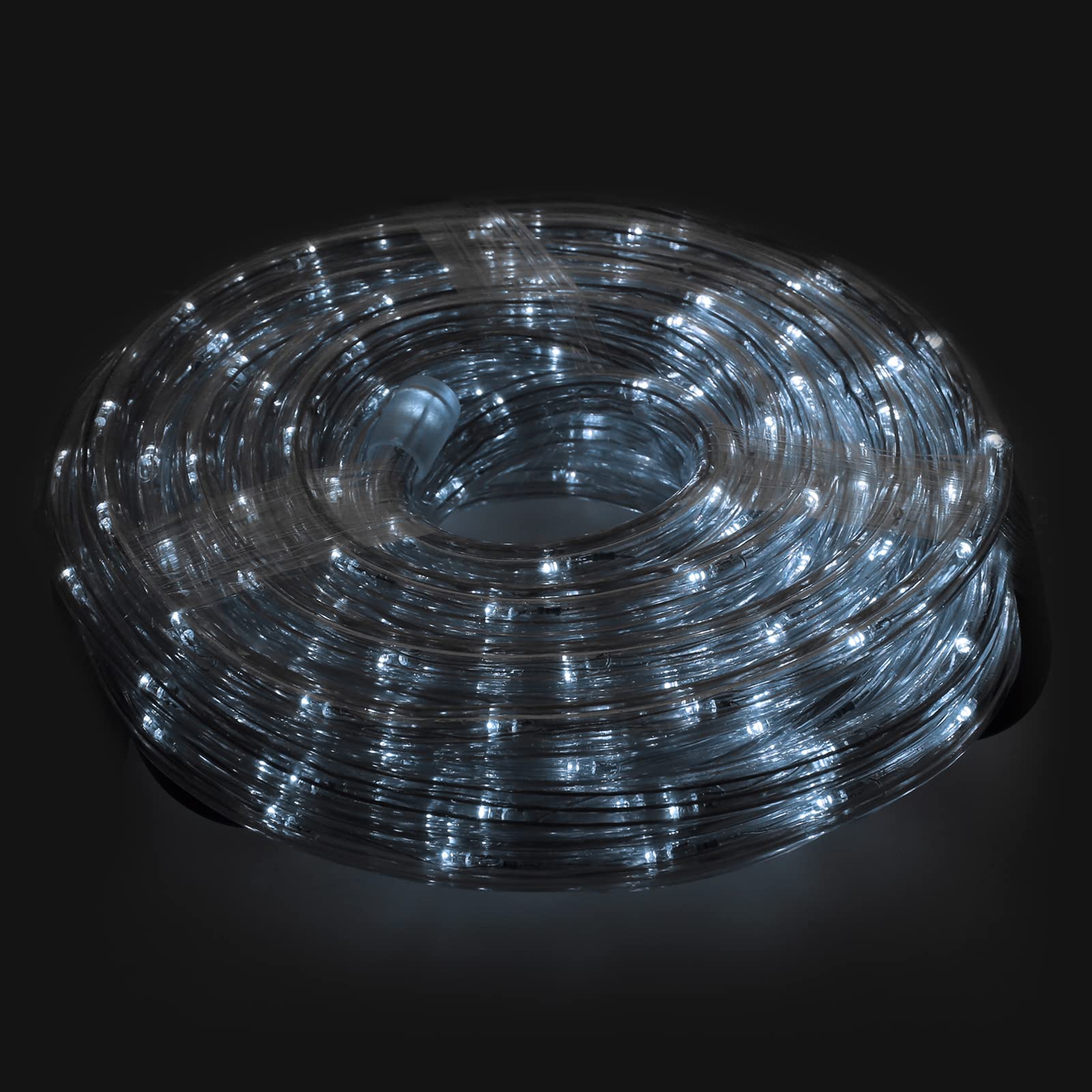 Luces Navidad Tubo Luz Blanca Fria 240 LEDs Uso Exteriores/Interiores Protección IP44 Rollo 10 Metros
