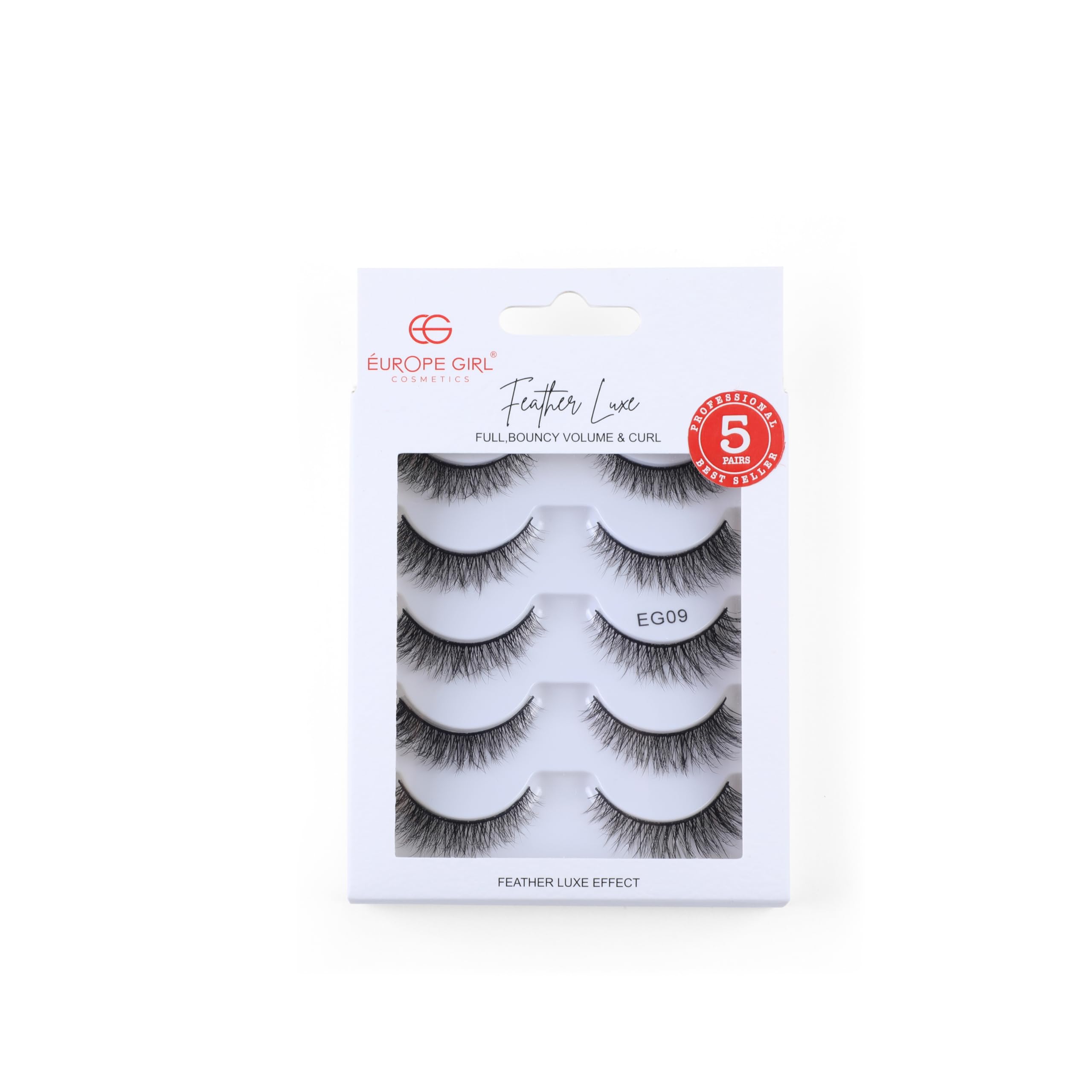 Europe Girl Feather Luxe Eyelashes (5 Pairs) (EG-09)-picture-12