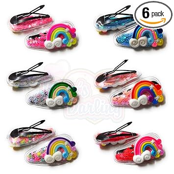 Moms Darling, Pack of 6 Pieces, Stylish Tic Tac Hair Clips For Baby Girls | Hair Pins For Girls | Hair Accessories For Girls Kids | Tic Tac Pins | Multicolor.