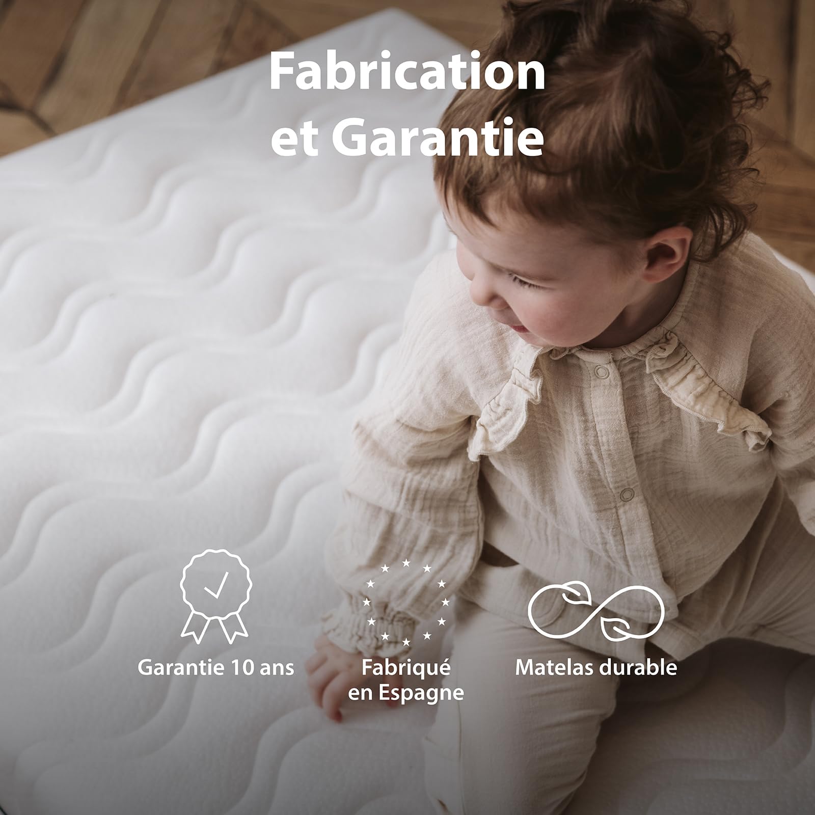 Kadolis - Matelas Enfant 90x190x17 cm COCOLEGEND® 3–18 Ans - Latex Naturel & Fibre de Coco - Évolutif 2 Faces (Ferme/Semi-Ferme) - Déhoussable, Respirant, Certifié Oeko-TEX®