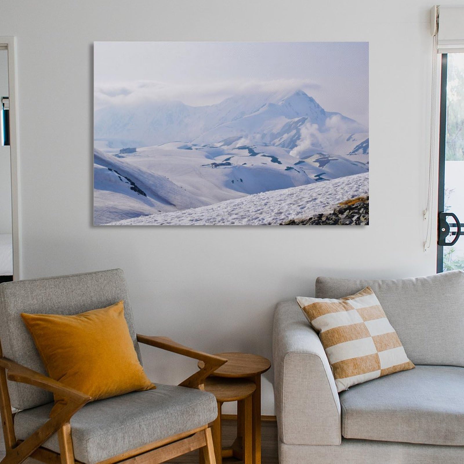 Amazon.co.jp: 絵画 富山県 立山 室堂の雪の残る春 アートパネル