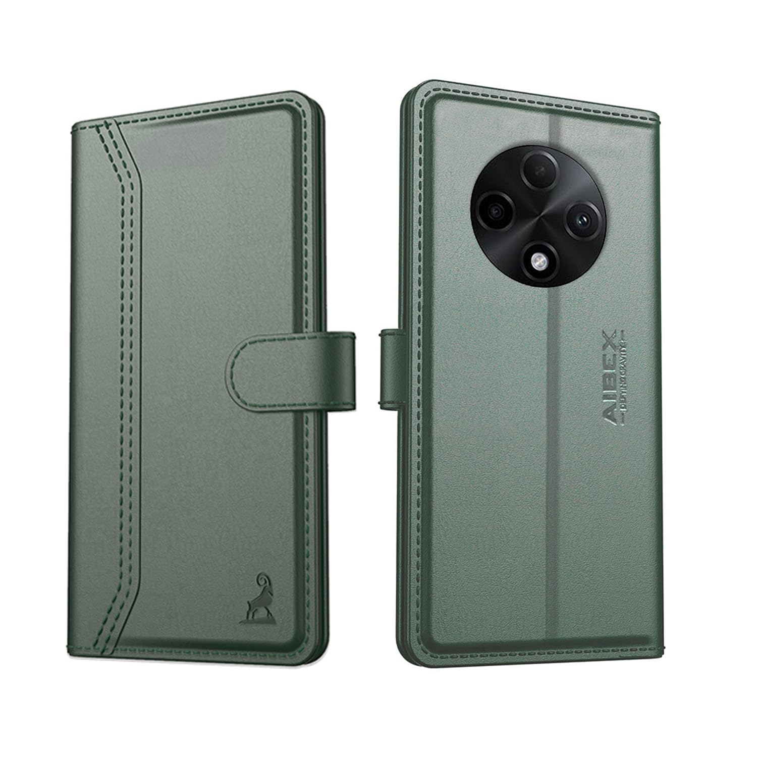 AIBEX ® Oppo F27 Pro+ 5G Flip Cover Leather Finish | Inside TPU with Card Pockets | Wallet Stand | Complete Protection Flip Case Green (B0D6RNXDHQ) Amazon Price History, Amazon Price Tracker