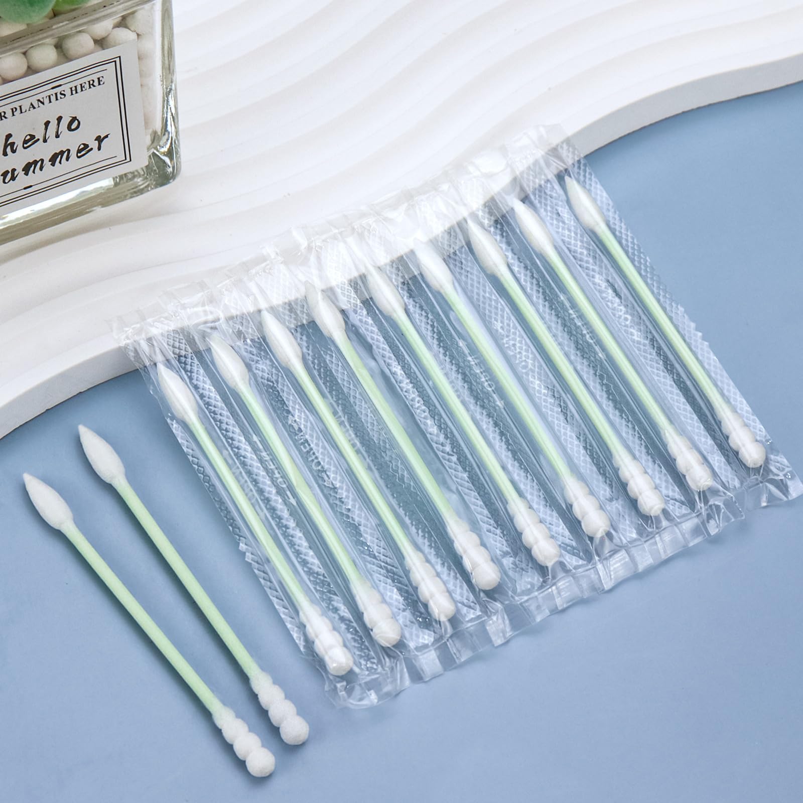 500 Count Individually Wrapped Cotton Swabs, Travel Cotton Swabs, Cotton Stick, Spiral Pointed Cotton Swab - Image 4