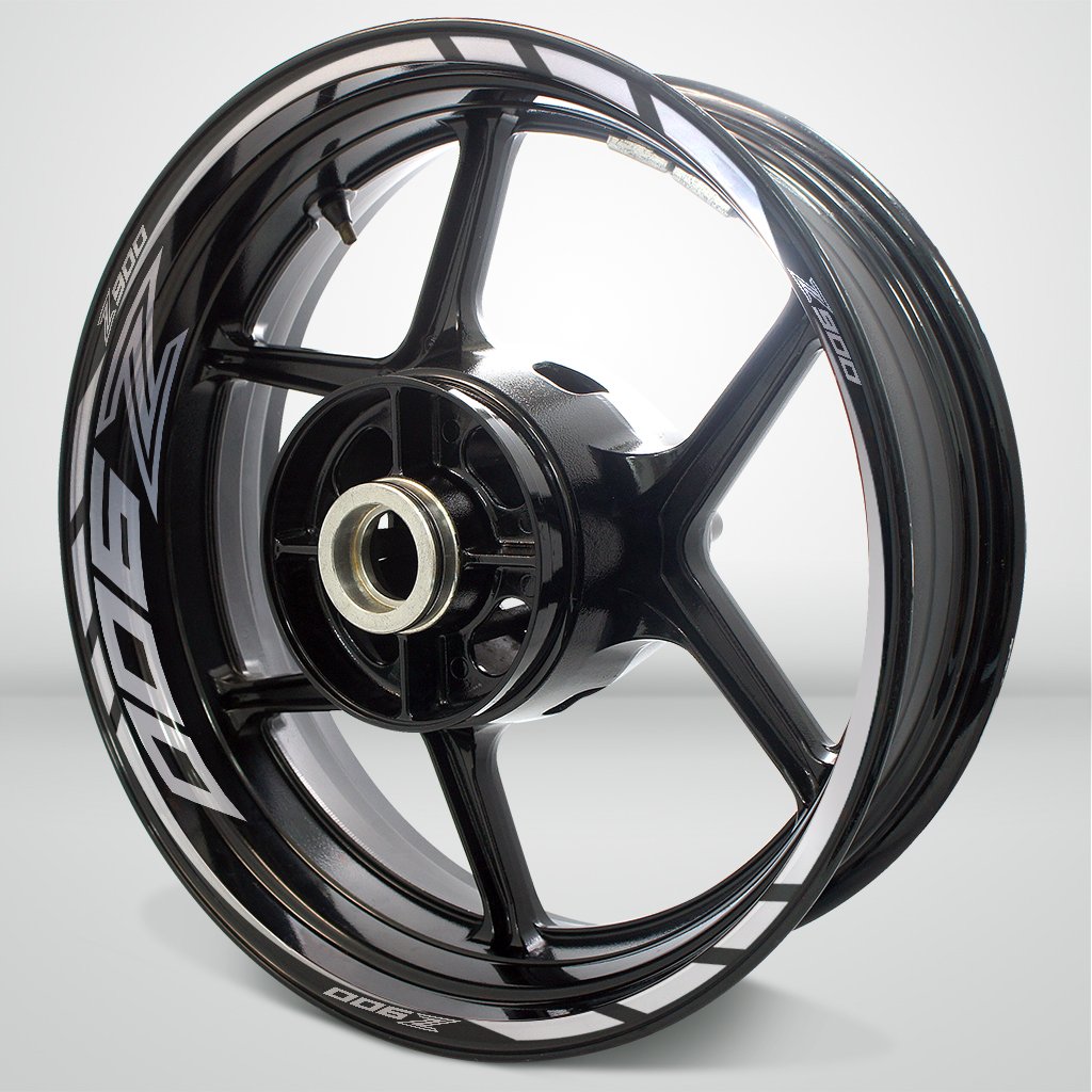 Reflective Silver Motorcycle Rim Wheel Decal Accessory Sticker Compatible With Kawasaki Z900