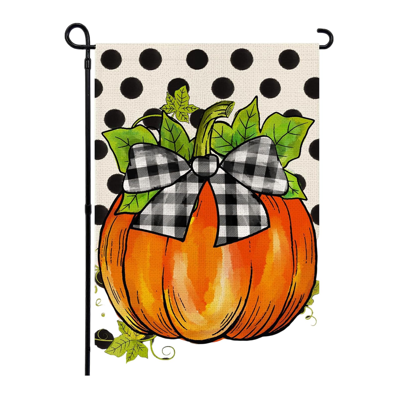 Carotoe D Holiday Garden Standar Thanksgiving Eck Outdoor Indoor Use Permanent Burlap Traditional Plan Thanksgiving Standar For Yar