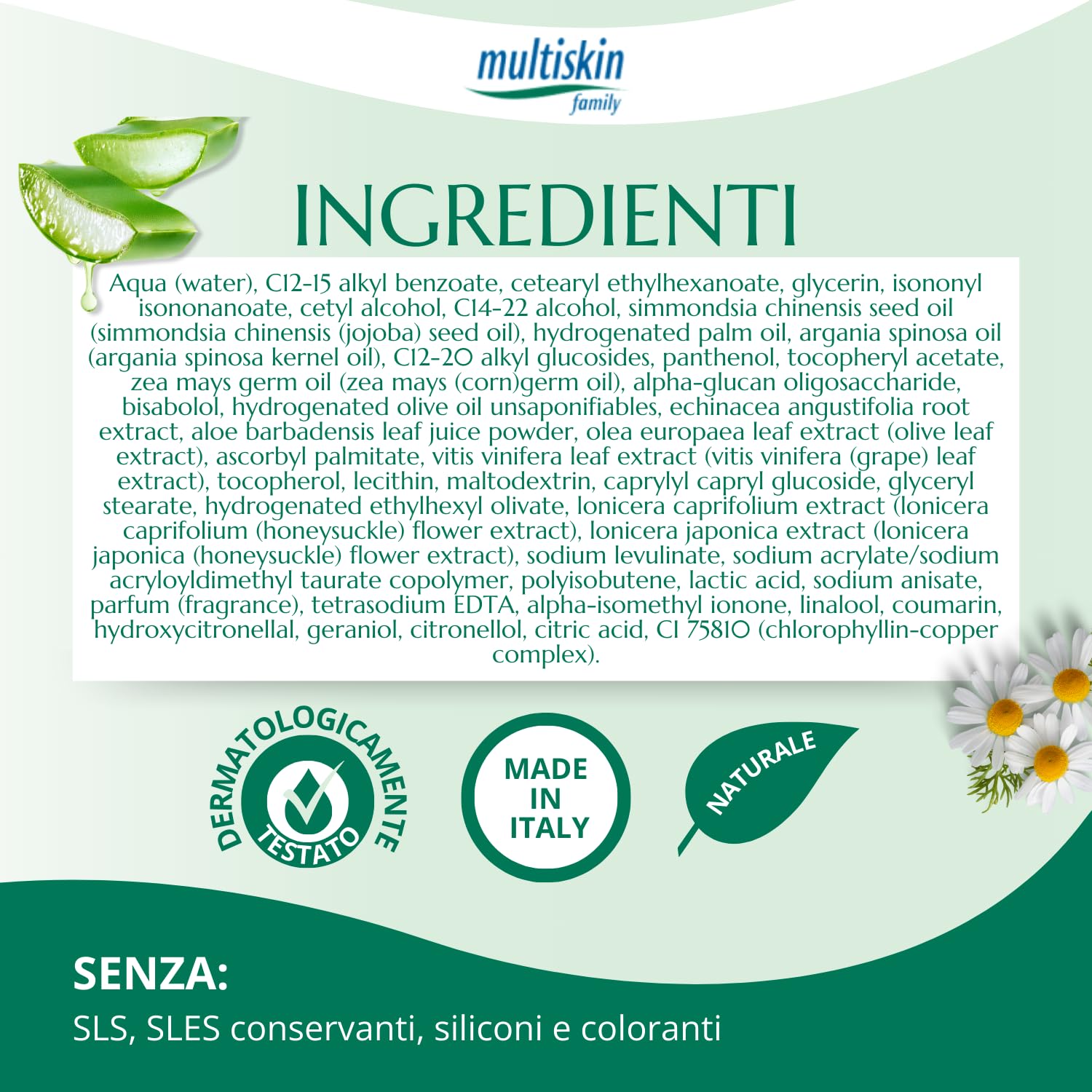 Emulsione Multifunzionale Viso e Corpo Crema Fluida Idratante Protettiva Lenitiva Olio di Argan e Jojoba 300 ml