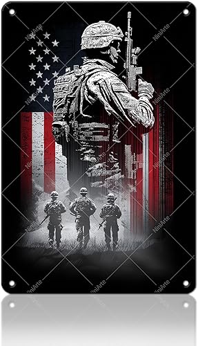 Miniatura 15 de Póster de soldado con texto en inglés «What is a Veteran» (What is a Veteran) Vintage Tin Signs Veteran, póster de soldado, cartel retro divertido