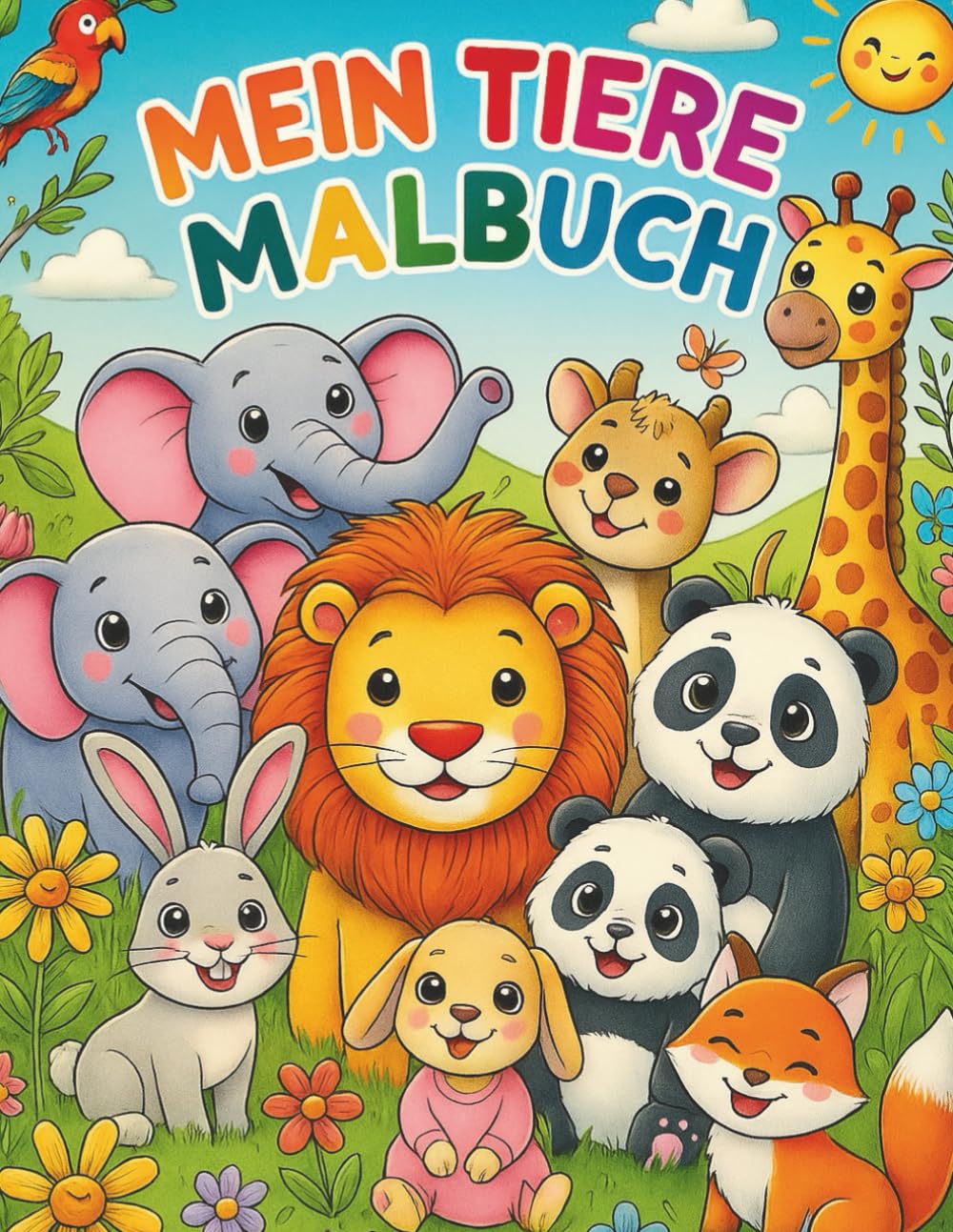 Mein Tiere Malbuch