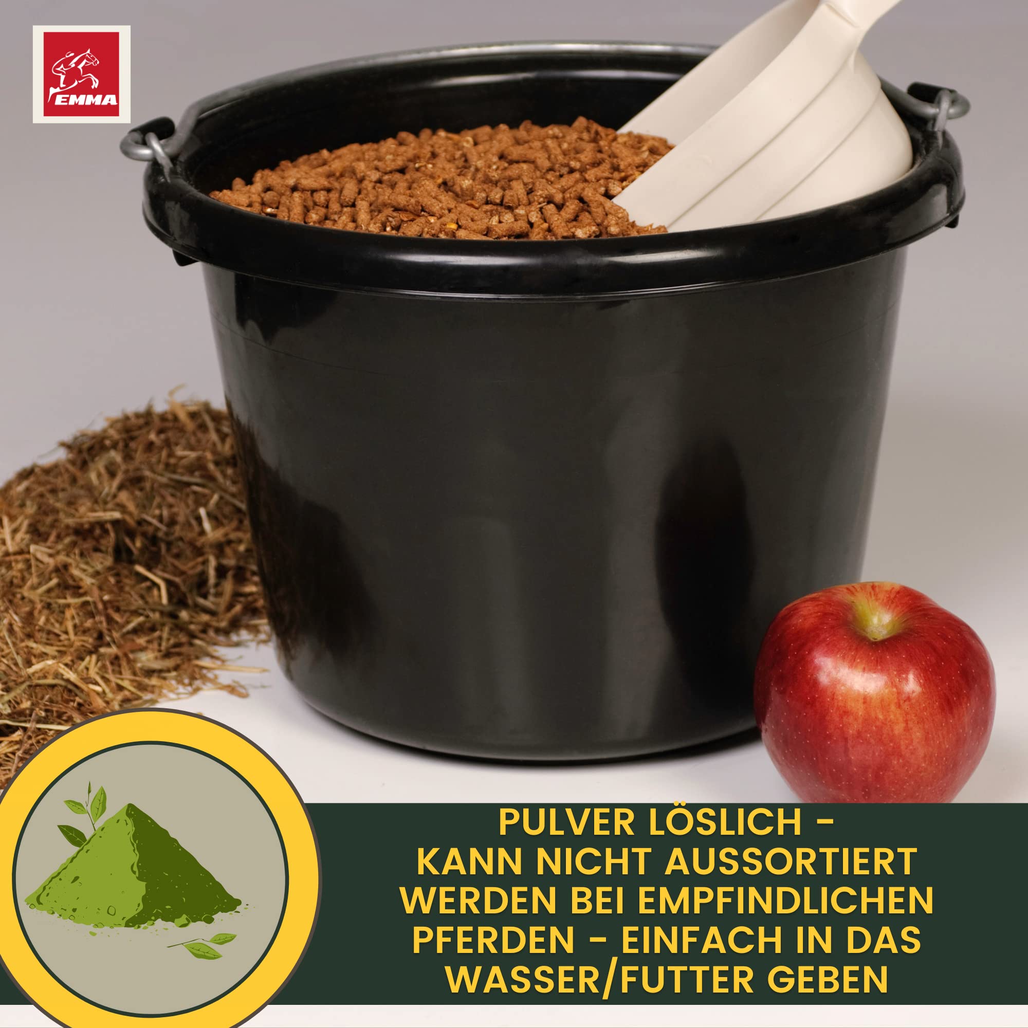 Elettroliti Cavallo I Polvere I Complesso di Aminoacidi I Sali Vitamine I Puro al 100% I Minerali Pelle Manto Zoccolo I Dopo Diarrea Sudorazione Vomito Acqua Booster Energetico Amino Cavalli 2,5Kg