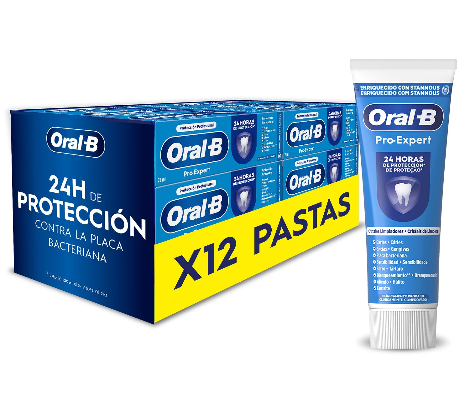Oral-B Pro-Expert Protección Profesional Pasta Dentífrica, Pack Ahorro 2x75 ml, Dentífrico Que Protege contra La Placa — view 10