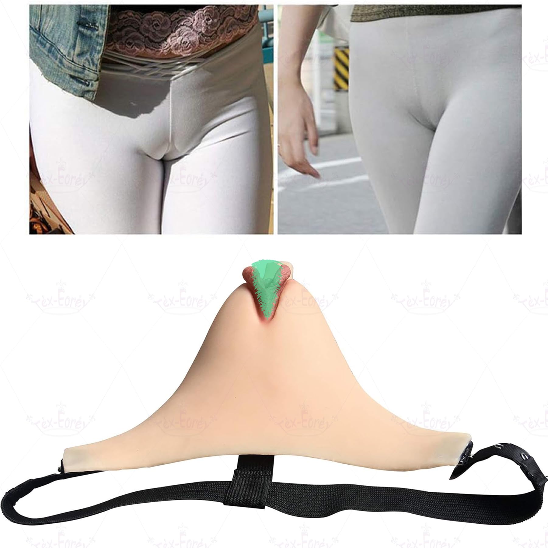 Culotte De Vagin en Silicone Faux Culotte De Chameau Réaliste Culotte Gaff pour Homme pour Travesti Transgenre