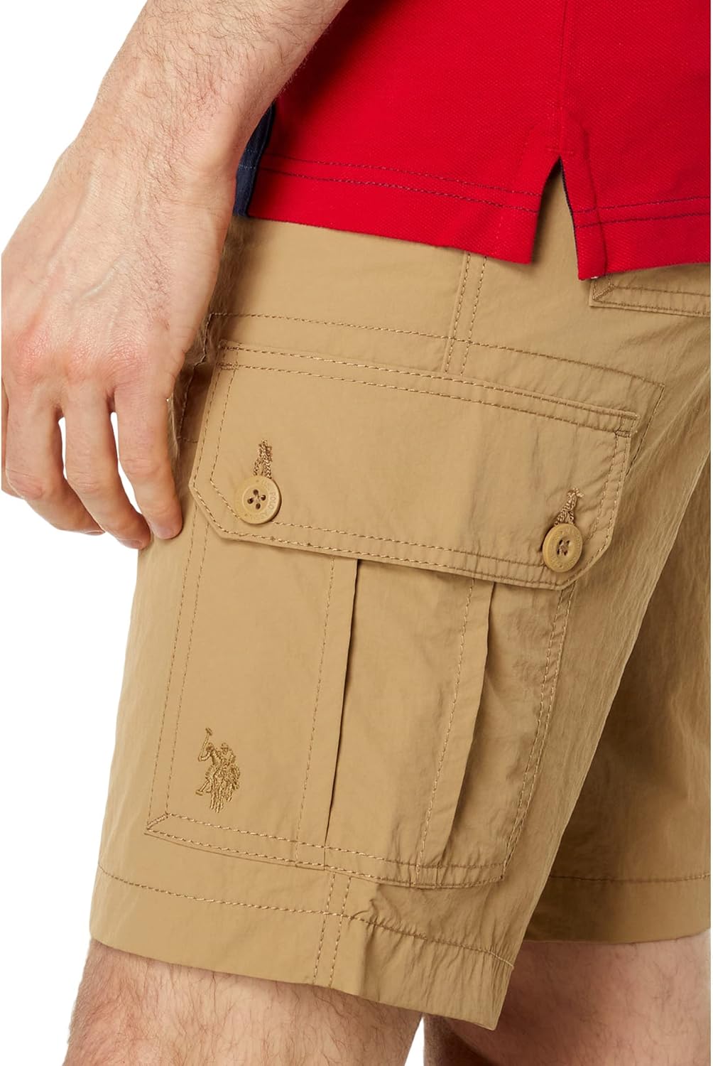 U.S. POLO ASSN. 10.5" Nylon Cargo Shorts - Image 3