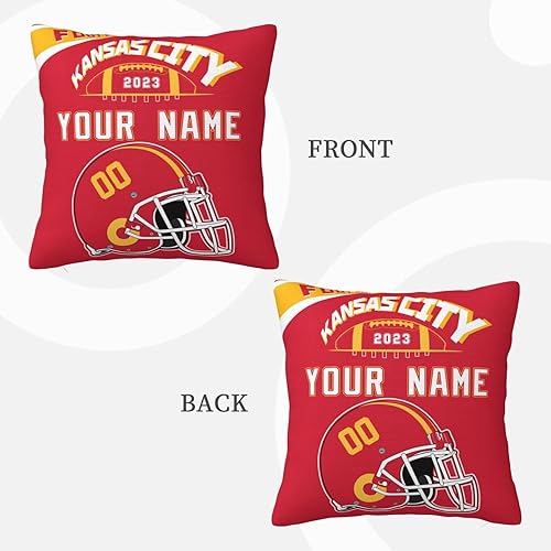 Miniatura 3 de Kansas City - Funda de almohada personalizada, con número y nombre, regalos para mujeres, hombres y jóvenes