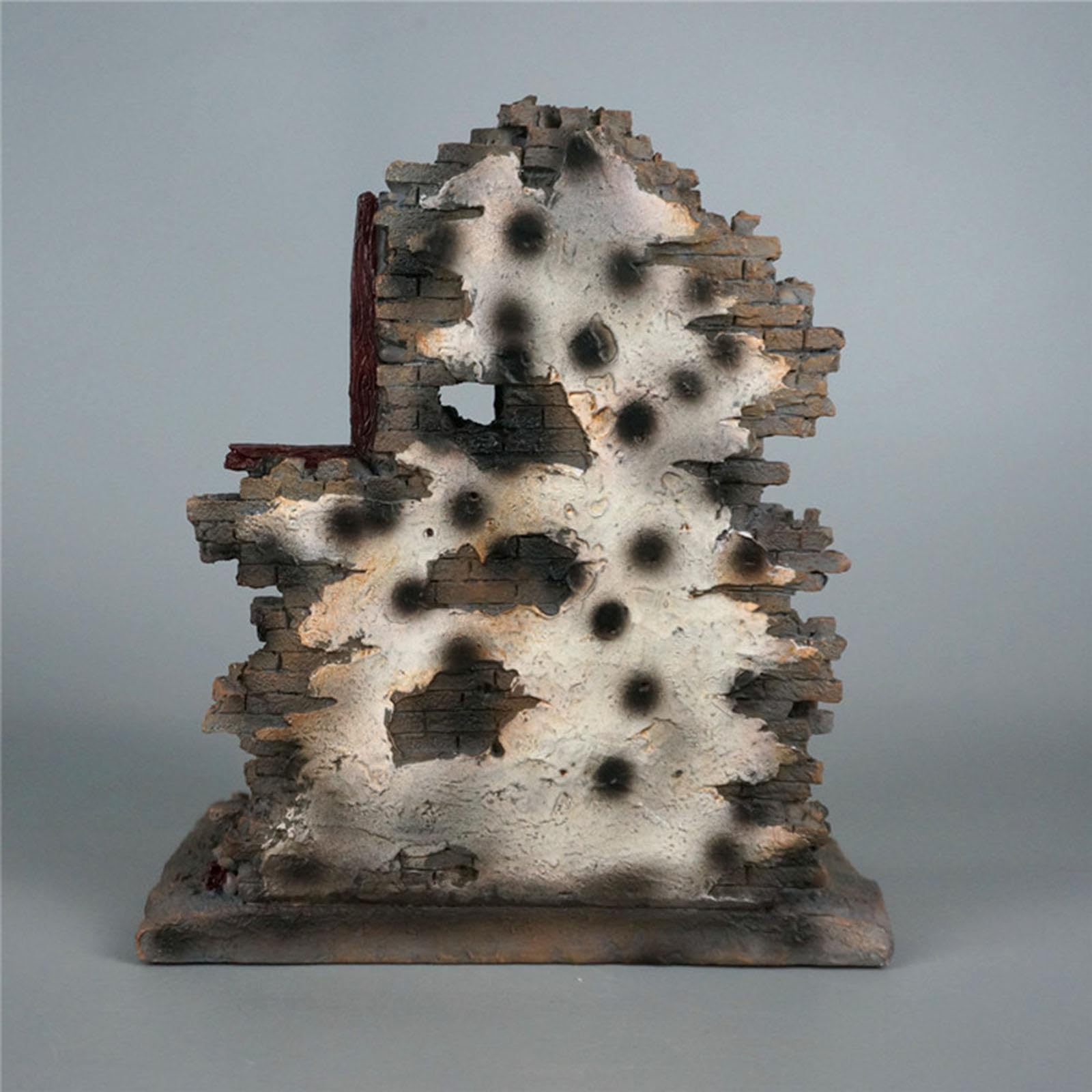 Maqueta de Diorama de Destruida a Escala 1:12, Adorno de Edificio Hecho de Resina, Materiales Y Accesorios para Maquetas en Miniatura Realist