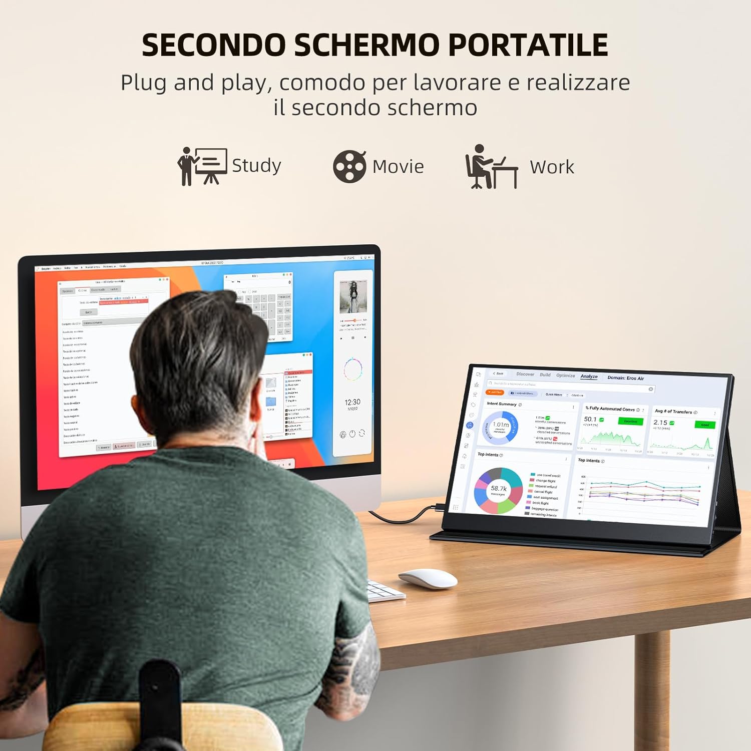 UPERFECT 144Hz Monitor Portatile 16.1 Pollici Schermo Portatile 1080P Portable Monitor con Doppio Altoparlante Integrato, 100% sRGB IPS con Mini HDMI/Type-C per laptop/Mac/PS5 /Xbox/Telefono/Switch UPERFECT 144Hz Monitor Portatile 16.1 Pollici Schermo Portatile 1080P Portable Monitor con Doppio Altoparlante Integrato, 100% sRGB IPS con Mini HDMI/Type-C per laptop/Mac/PS5 /Xbox/Telefono/Switch