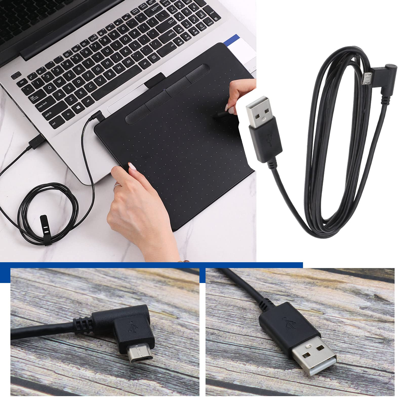 Cavo USB per Wacom Intuos CTL480 490 690 CTH480 490 680690 Touch Digal Art Drawing Tablet Pad Data Charging Cord P9JB  44