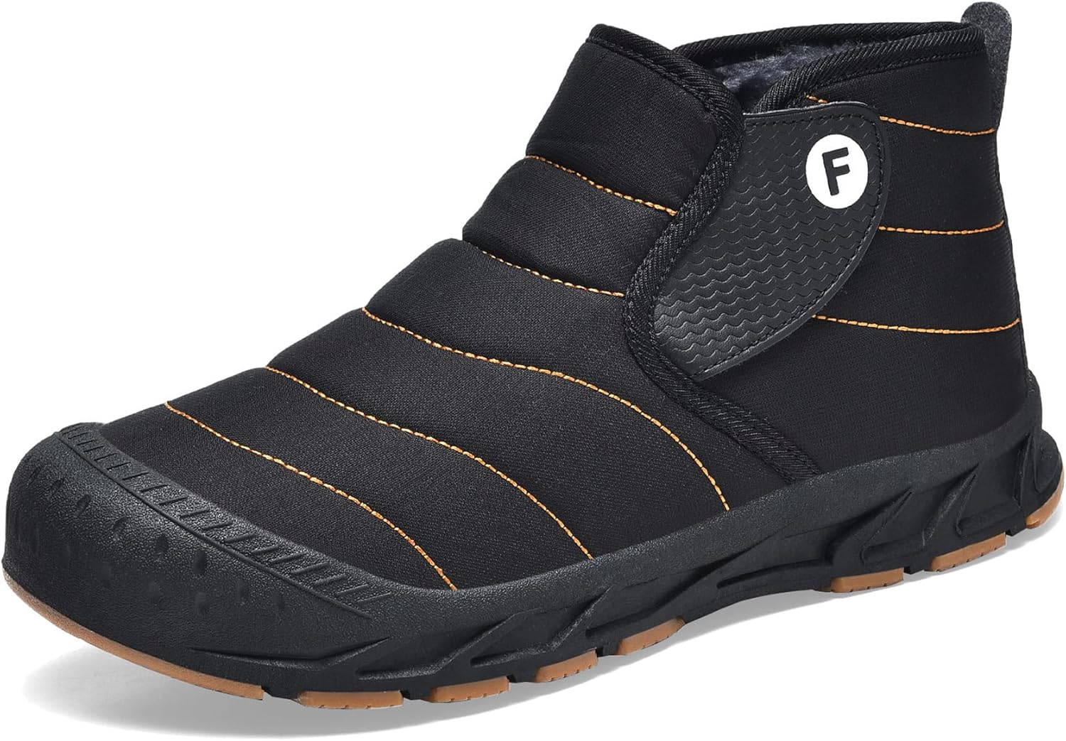 Men's Winter Snow Boots Water Resistant Slip On Warm Faux Fur Lined Ankle Boot Non Slip for Outdoor Casual Walking Shoes
