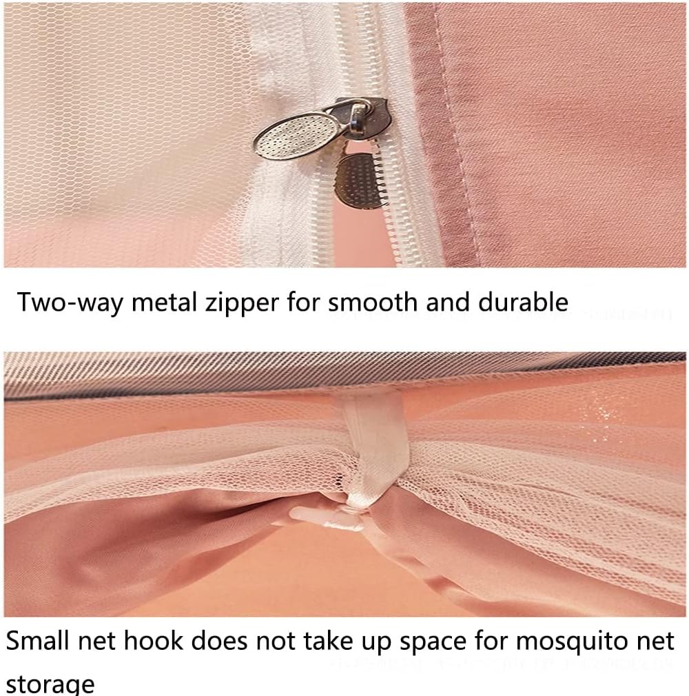 Mosquito Net Tent Canopy for Beds Self-Standing Tent for Camping w/Fully Enclosed Net Bottom Folding Portable Design for Adults Trip (Color : Sky blue, Size : 150 * 200cm)
