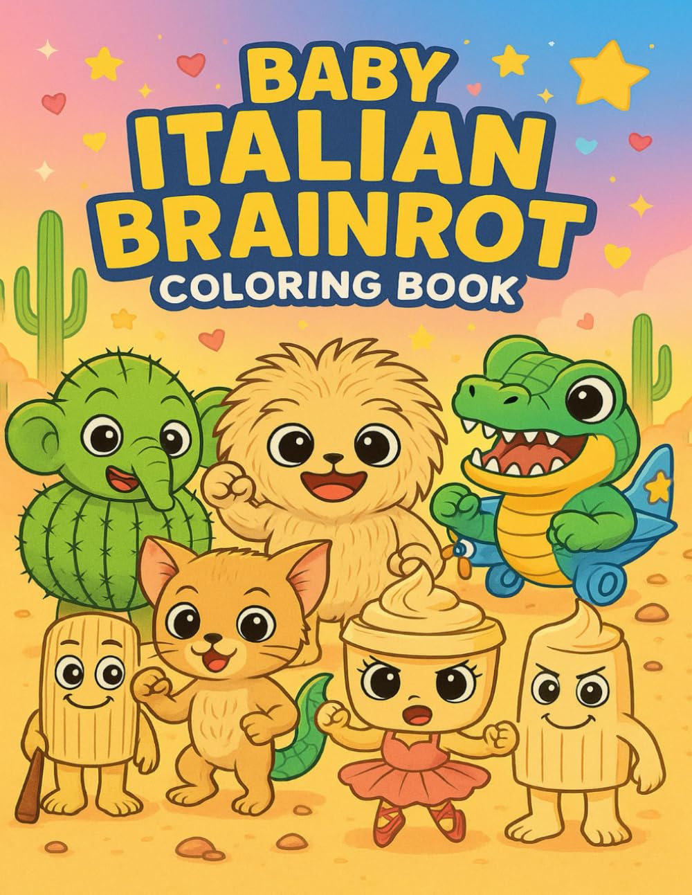 Baby Italian Brainrot Coloring Book: Mini Chaos Coloring Pages Featuring Tiny Weird Creatures and Surreal Internet Meme Style Art for Gen Z and Alpha Fun