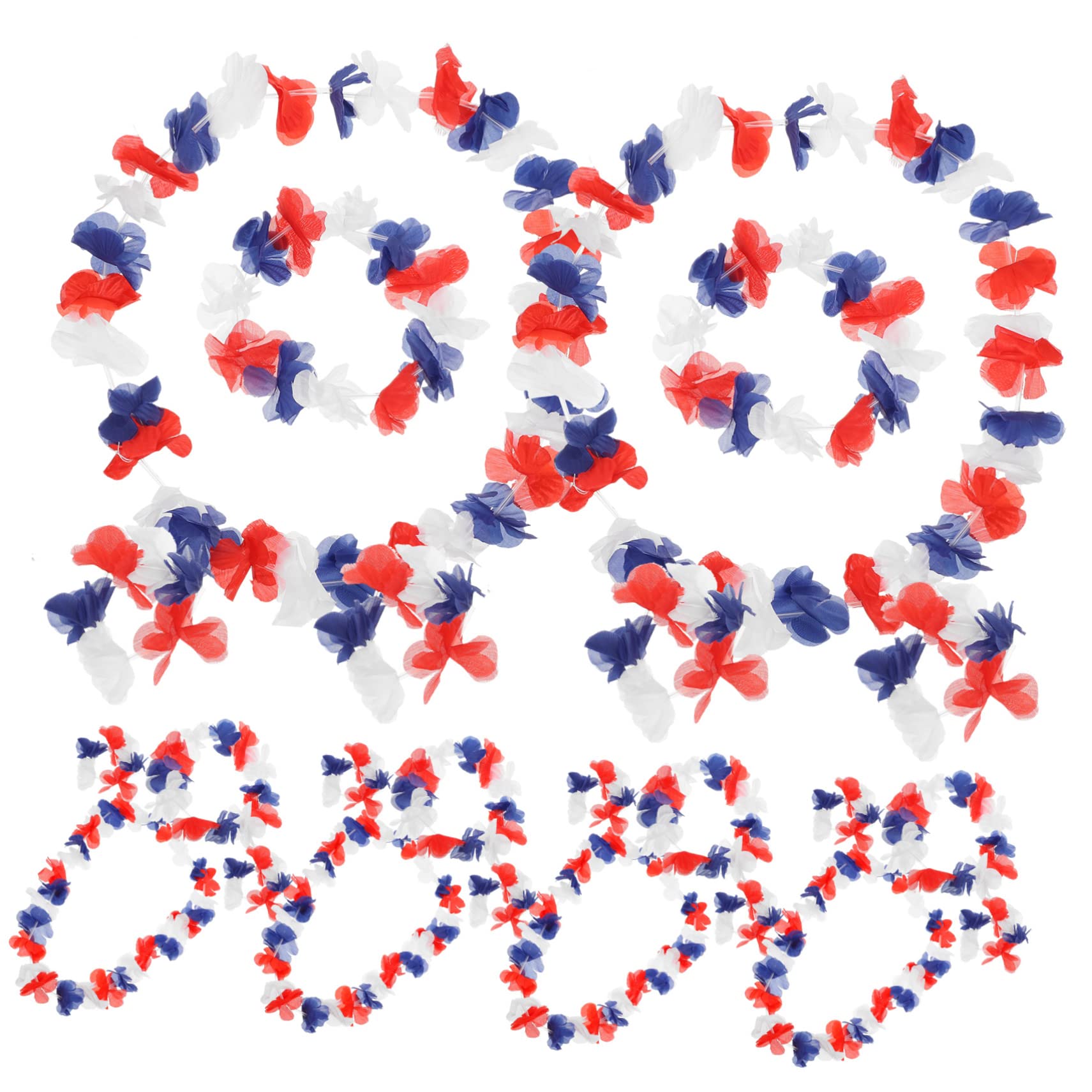 TOYANDONA 72 Piezas Leus Hawaianos Guirnalda De Flores De Hibisco Ley De Collar De Flores Luau Collar De Flores Hawaianas Decoraciones De Fiesta Luau Leis Sombrerería Paño El Verano Banquete