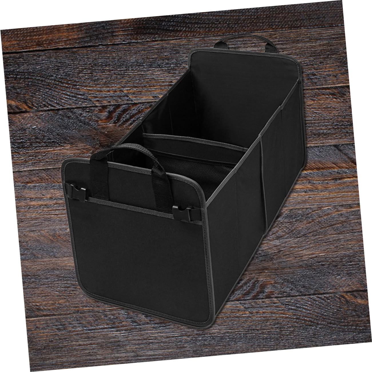 VALICLUD Organisateur de Coffre de Voiture Pliable Noir en Tissu Oxford