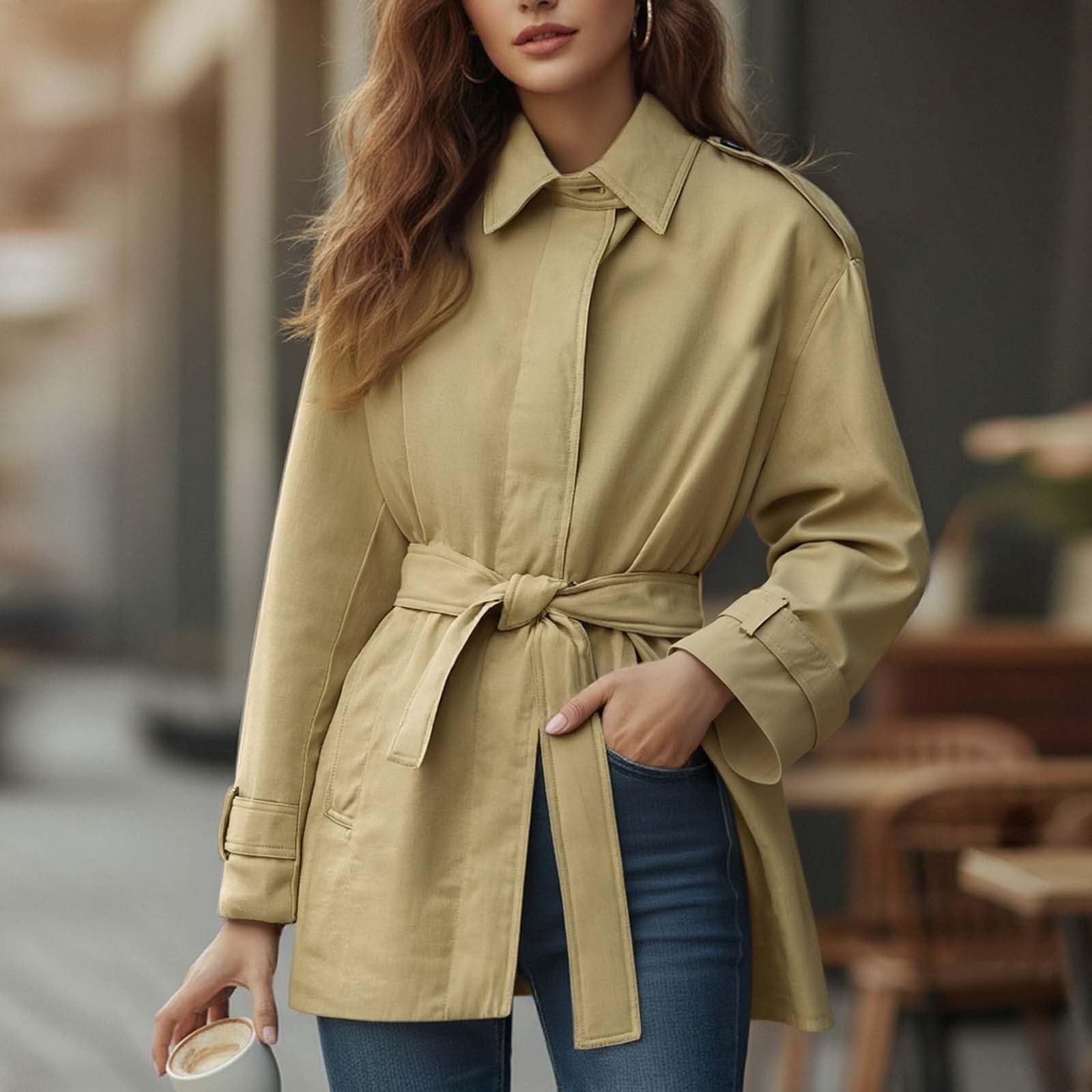 Chaqueta Mujer Abrigo Entretiempo Invierno Cazadora Plumiferos，Abrigo ajustado femenino con cinturón capucha desmontable corte ceñido reversible chaqueta acolchada sintética resistente al para invier