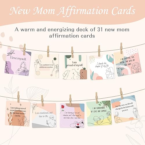 Miniatura 6 de Regalos para nuevas madres para mujeres, 9 piezas de regalos de embarazo para futura mamá, regalos lindos para bebés, regalos para padres nuevos