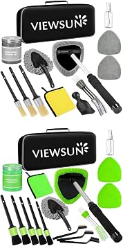 Windshield Cleaner Tool 30 Pcs Car Interior Cleaning Kit, Car Detailing Kit Interior Cleaner, Car Detailing Brushes, Car Cleaning Gel, Inside Cleaning Supplies Accessories for Women Men
