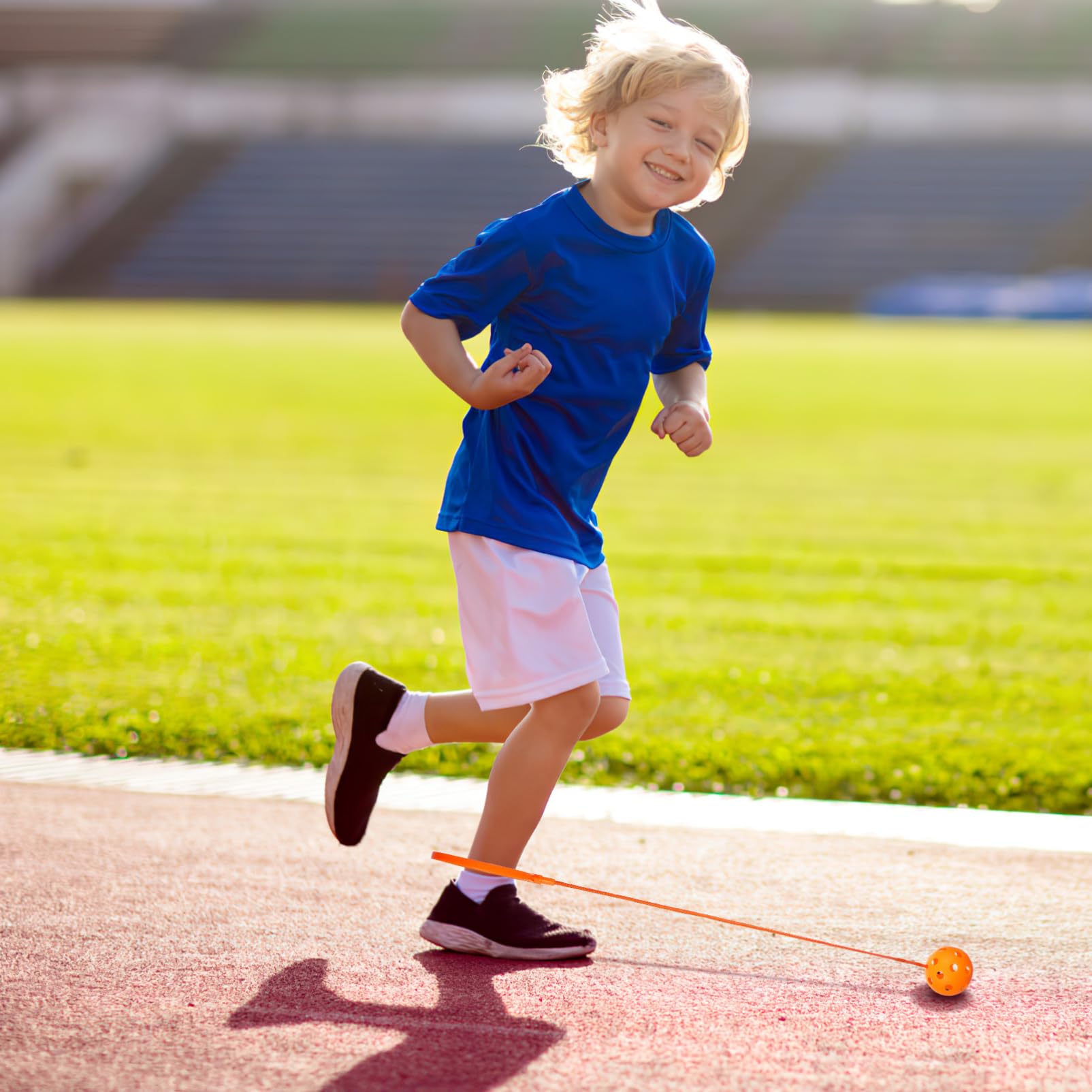 Balle à Sauter à La Cheville – Anneau Rotatif Pour Enfant, Jeu Actif Extérieur, Développe Les Jambes Et L’équilibre, Dès 3 Ans, Plusieurs Couleurs