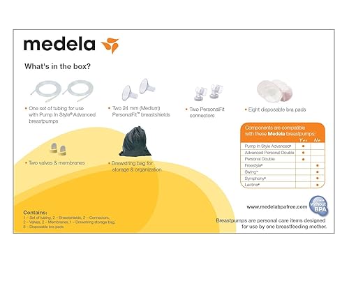 Miniatura 3 de Medela Pump in Style - Kit avanzado de doble bombeo con piezas de repuesto auténticas de Medela que incluye protectores de pecho, conectores y bolsa