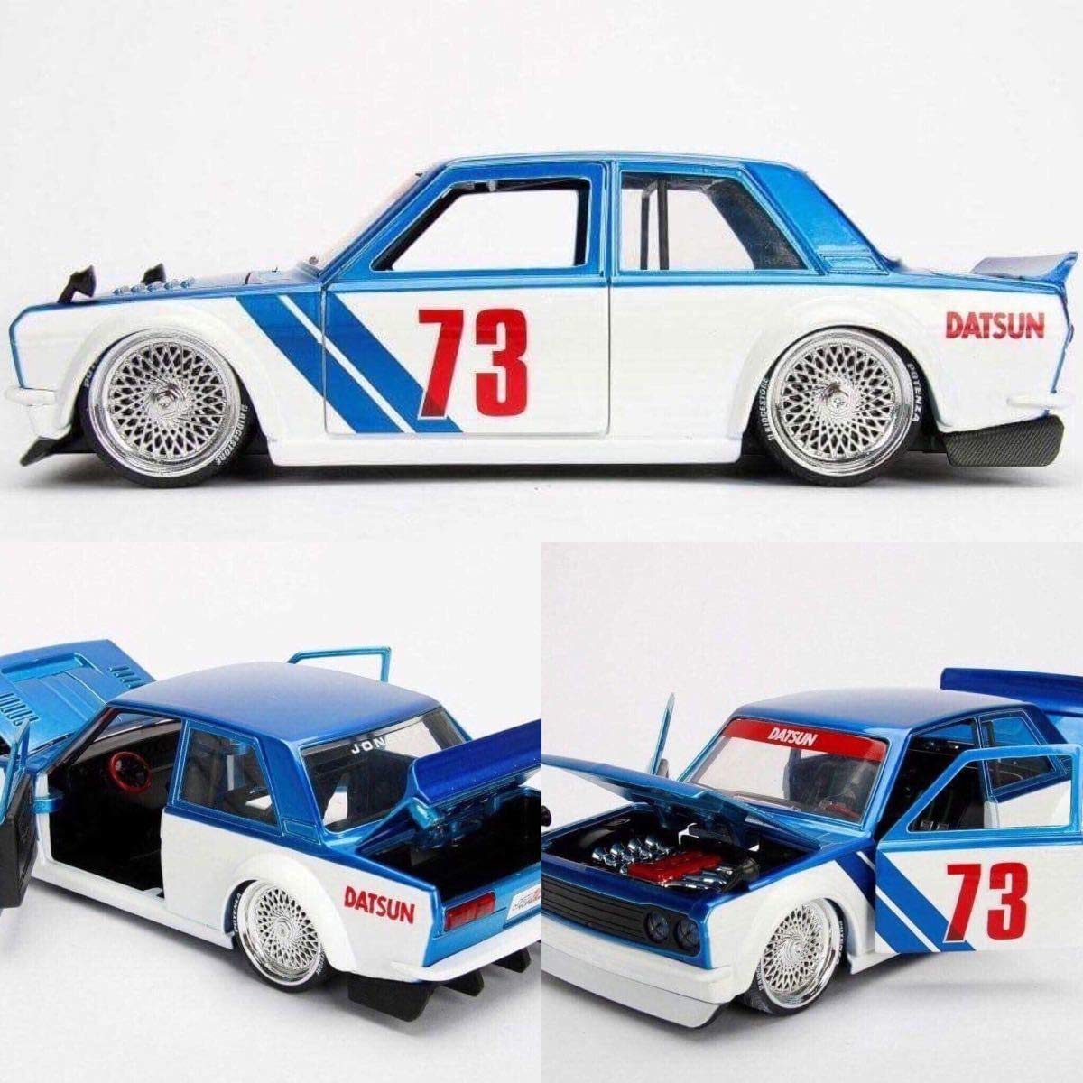 Amazon | JADA toys 1/24 ミニカー 1973 DATSUN 510 WIDEBODY JDM