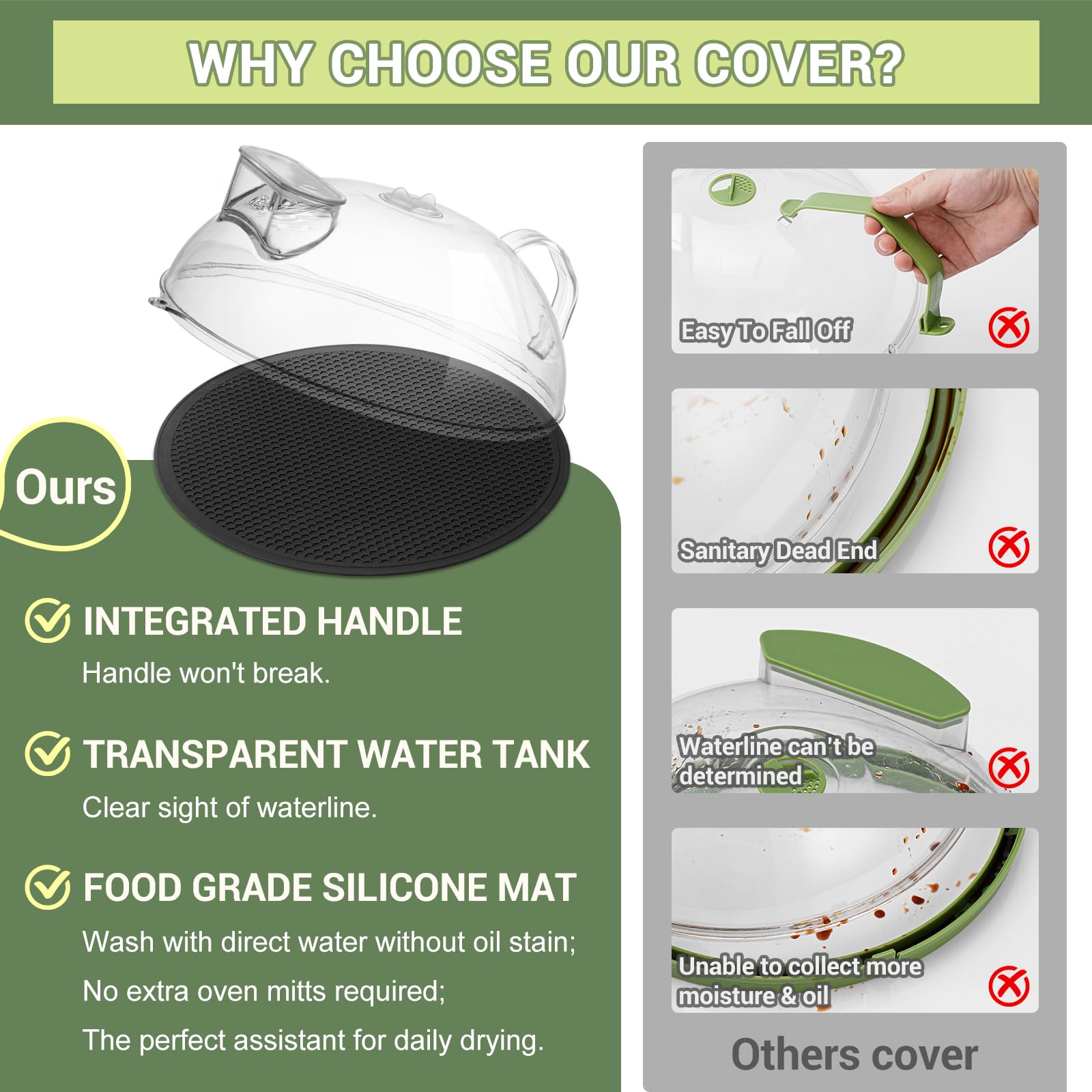 Wonder Chef Tempered Glass Lid for You and Me Pressure Magic Pot 3L, Magic Quick Cooking 3L, 7.1 inches (18 cm)