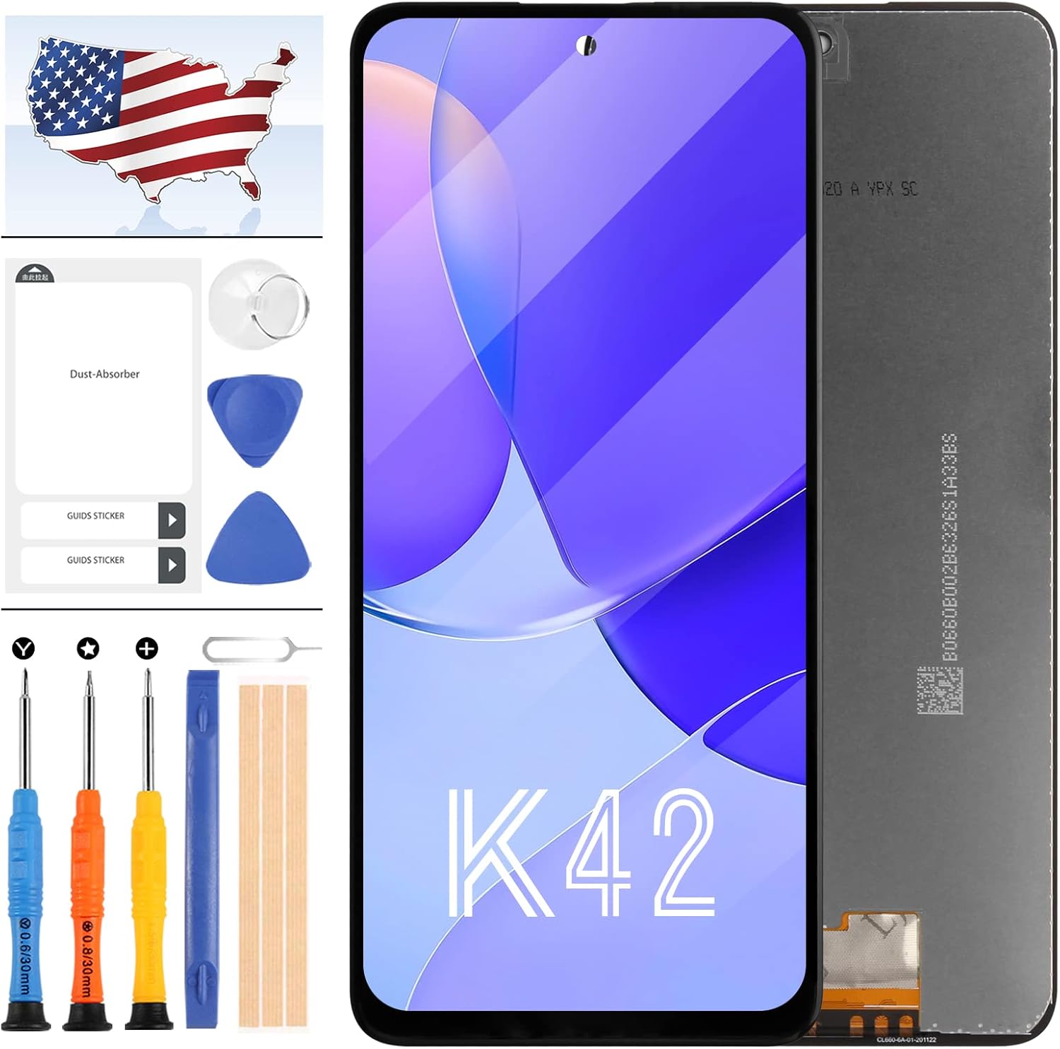 for LG K42 Screen Replacement Compatible for LG K52 K62 Q62 LCD Screen Replacement