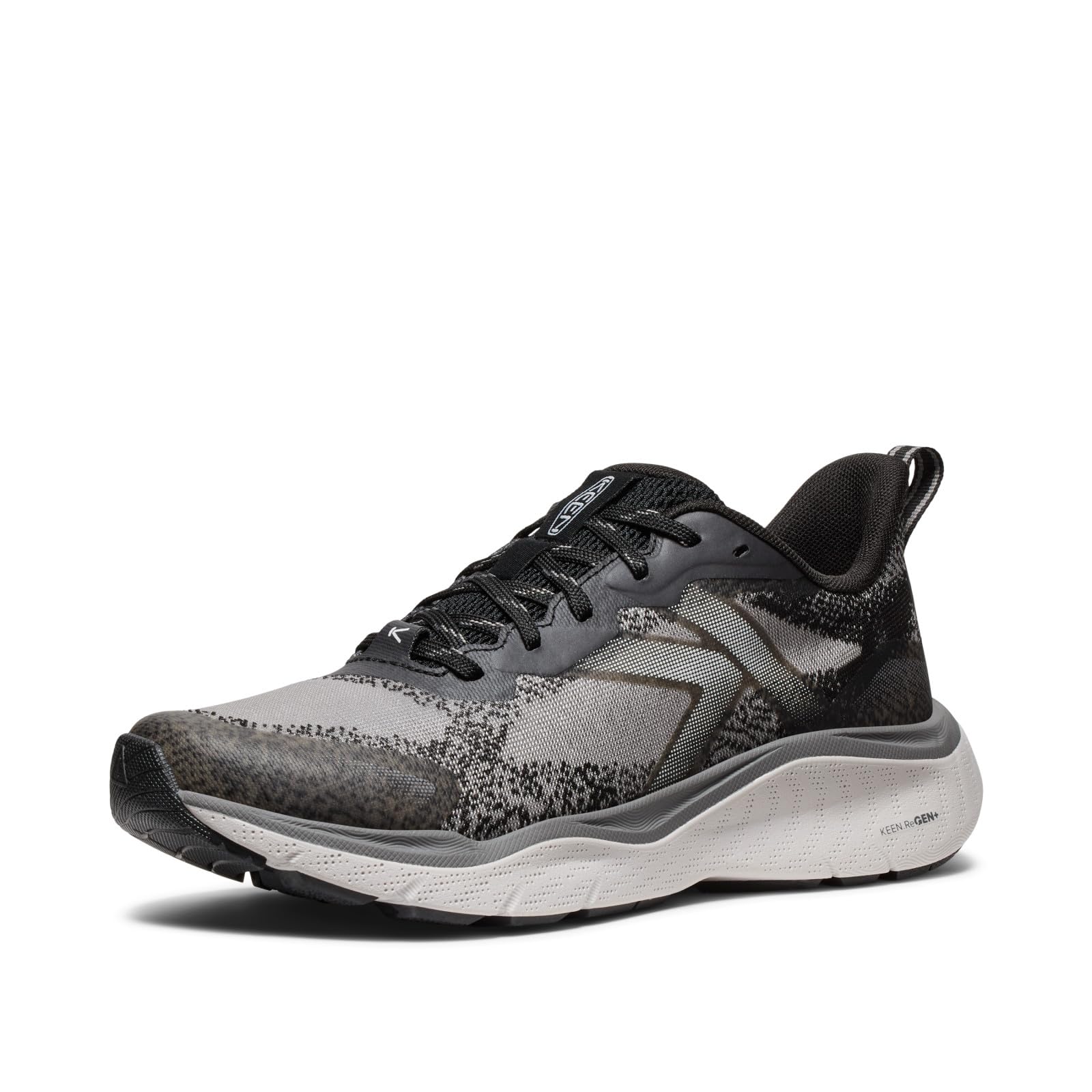 KEEN Women's Leiki Speed Hiking Shoes, Black/Steel Grey, 9.5