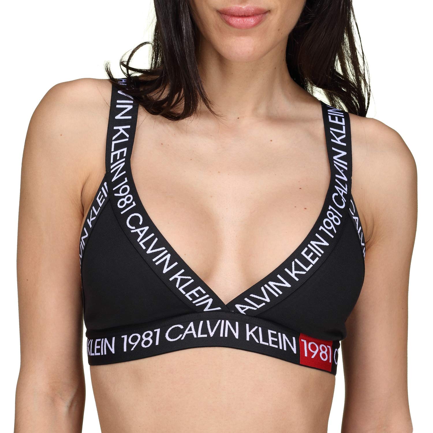 Calvin Klein 000QF5447E Unlined Bralette Top E Body Donna Black M