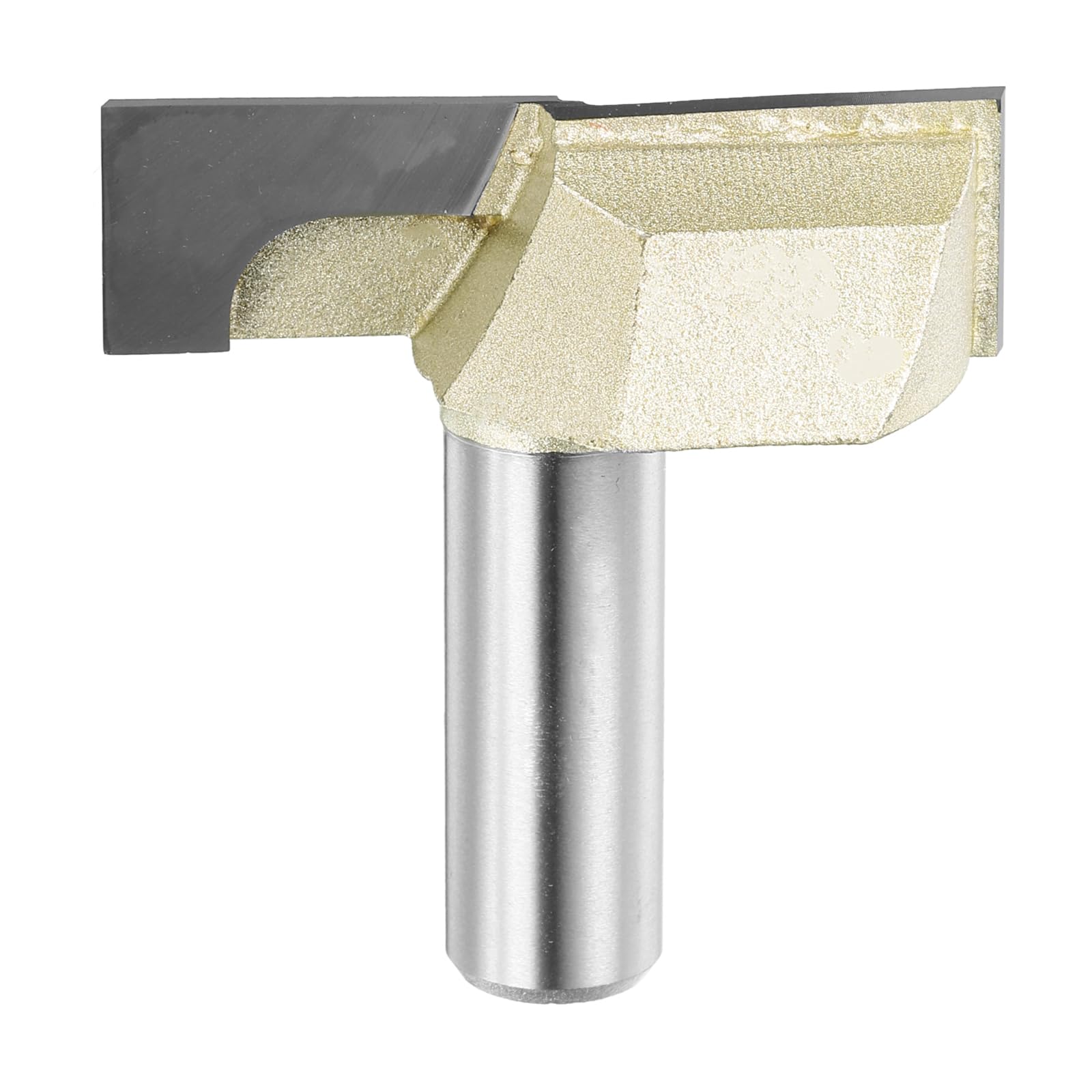 HARFINGTON Bottom Cleaning Router Bit 1-3/4" Diameter 1/2" Shank Carbide Tipped Cutter Surfacing Planing Router Bits for Woodworking Planing