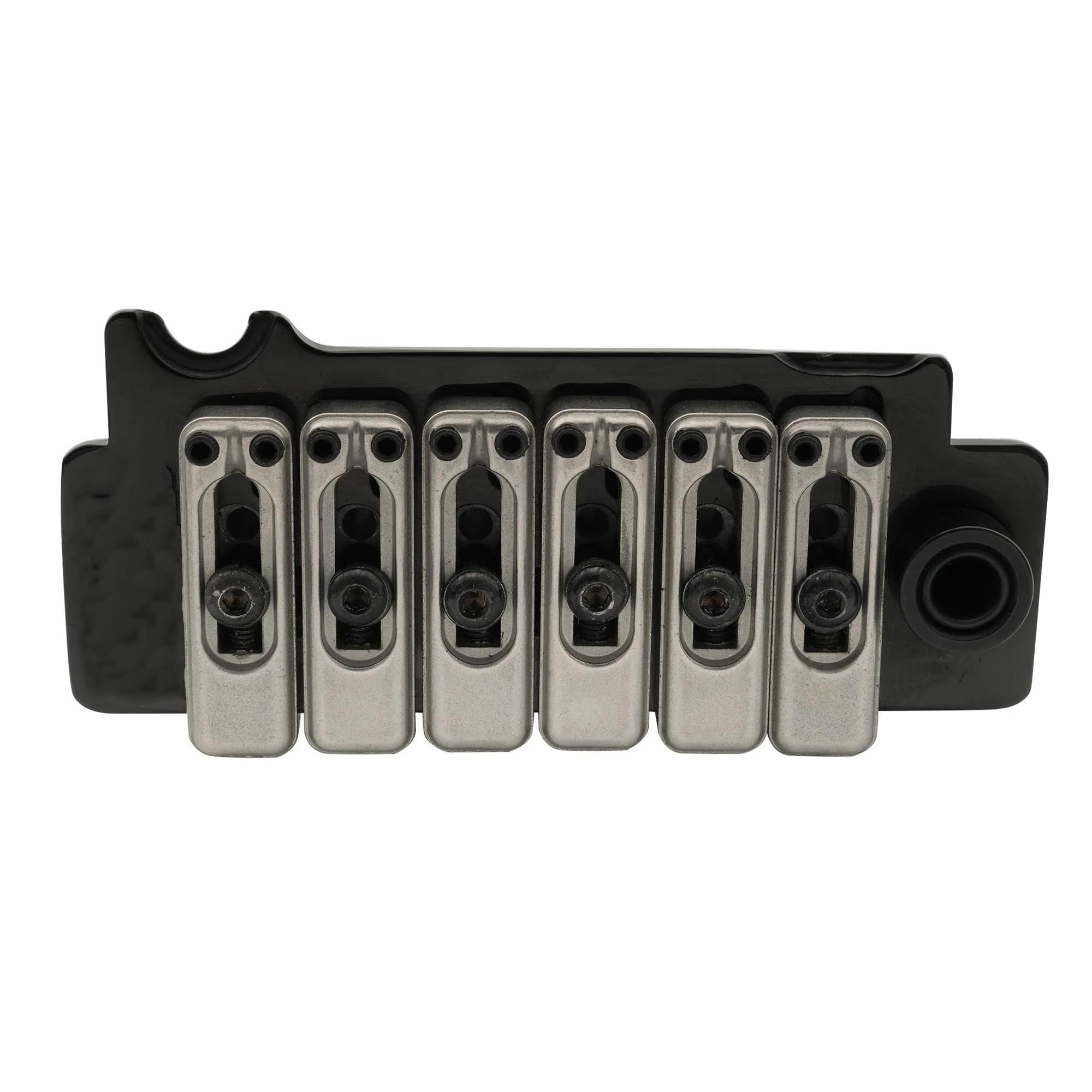 Puente Trémolo De Doble Grifo De 52.5 Mm Con Montura De Acero Inoxidable Para Guitarras Eléctricas | Puente de guitarra(Bk)