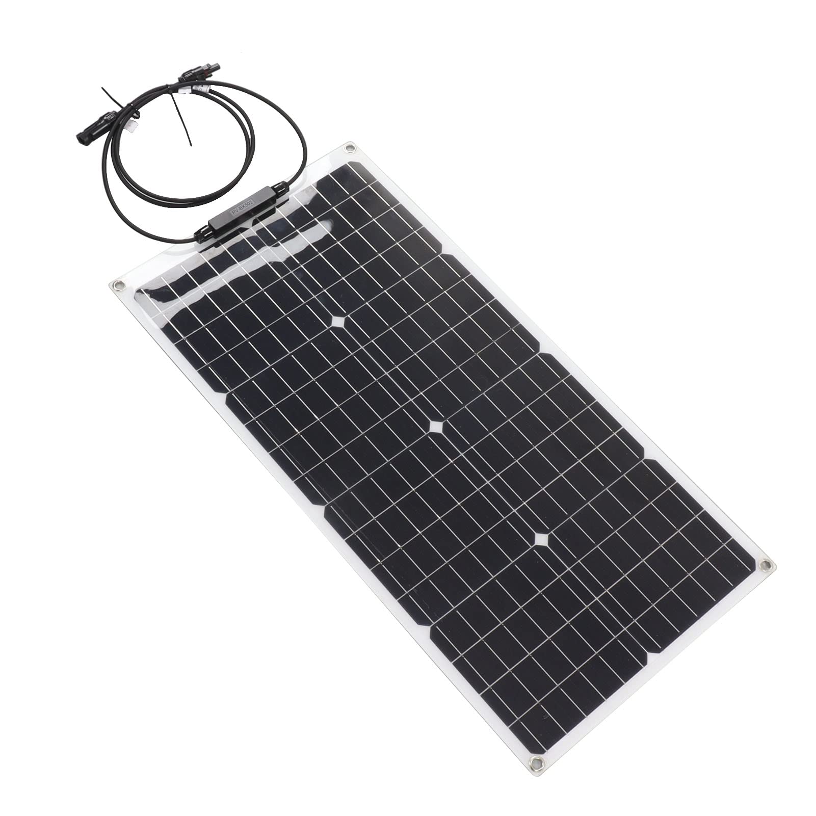 Fafeicy Panel Słoneczny, Monokrystaliczny Przenośny Panel Fotowoltaiczny 50 W 18 V IP65 Wodoodporny do Samochodu RV Łódź Morska, ładuje Telefony, Tablety Power Banki do Użytku na Zewnątrz