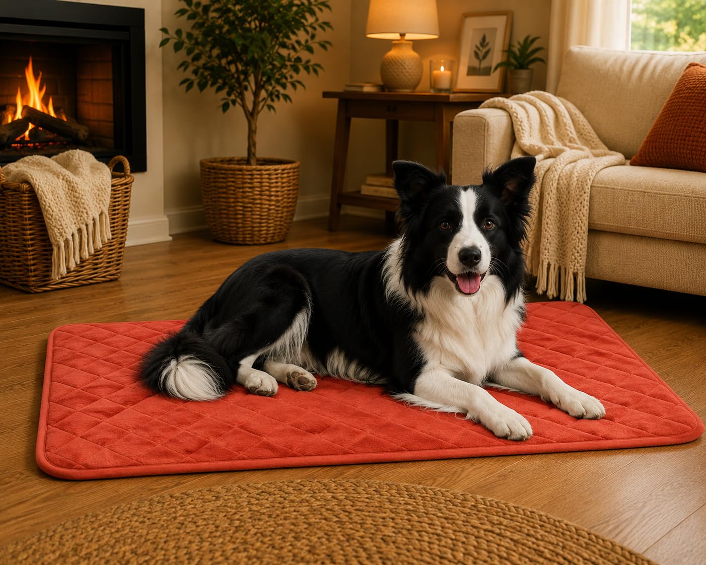 cuccia cane - cuscino ortopedico Weimar cognac - cuscino premium lavabile per cani e gatti - 100,5x63x2cm